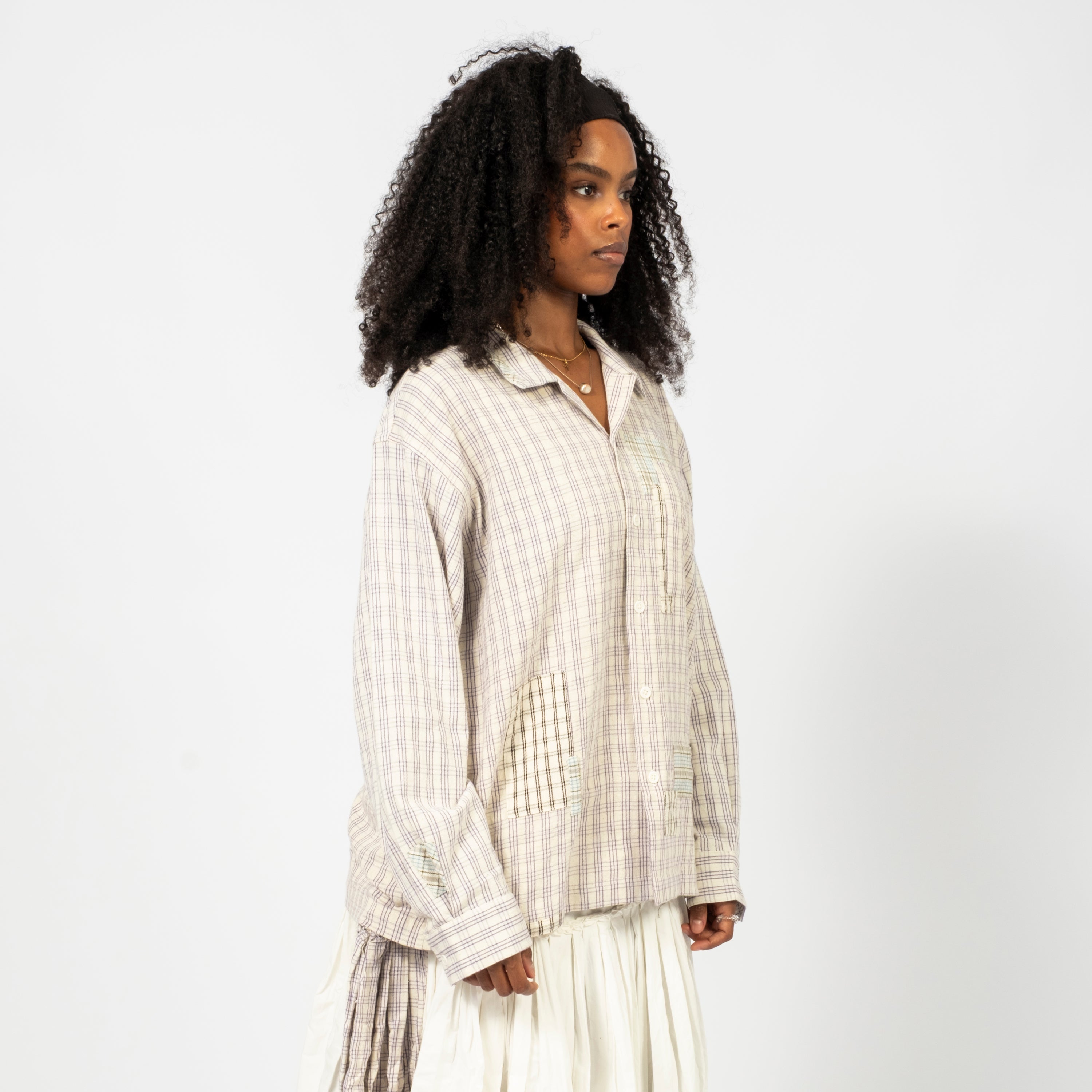 [STORY MFG] GREETINGS SHIRT _ PURPLE PICNIC