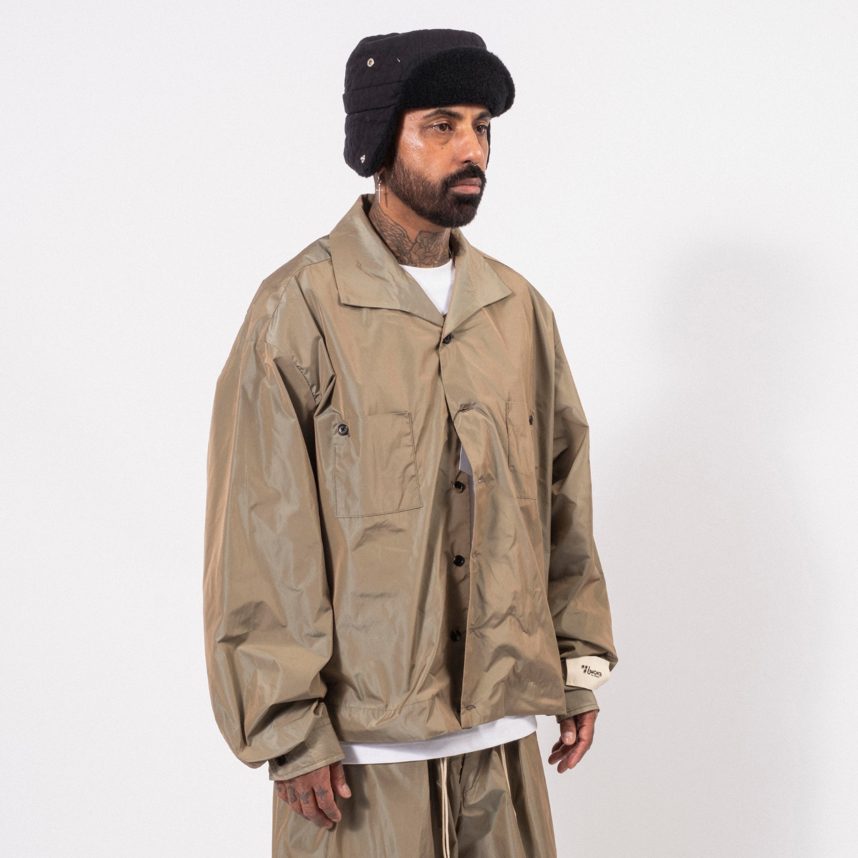 [SILLAGE] RIB BLOUSON LIMONTA NYLON _ KHAKI