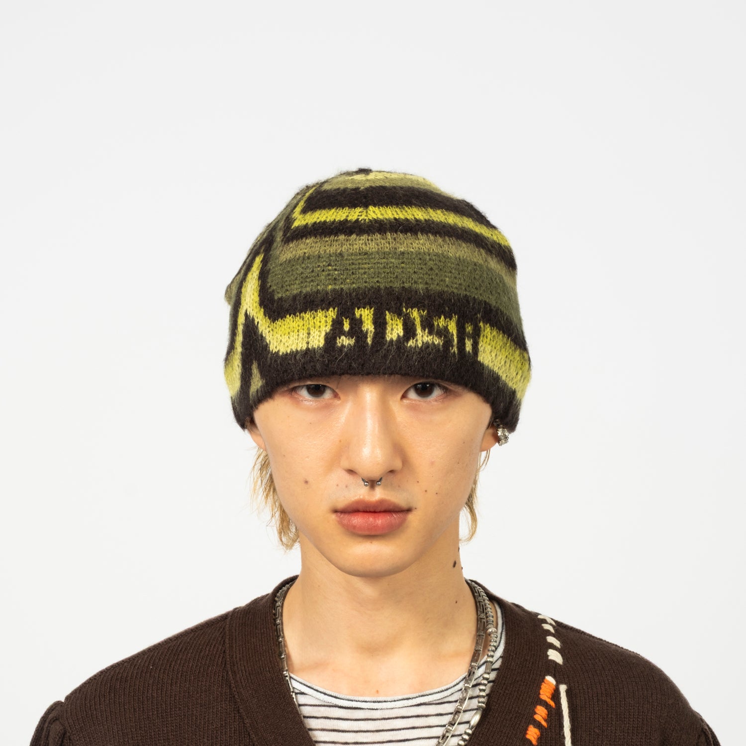 [ANDERSSON BELL] UNISEX PAINT BEANIE _ GREEN