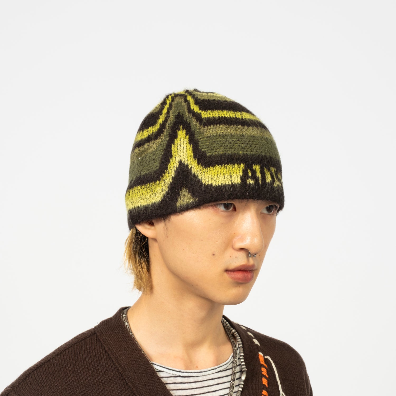 [ANDERSSON BELL] UNISEX PAINT BEANIE _ GREEN