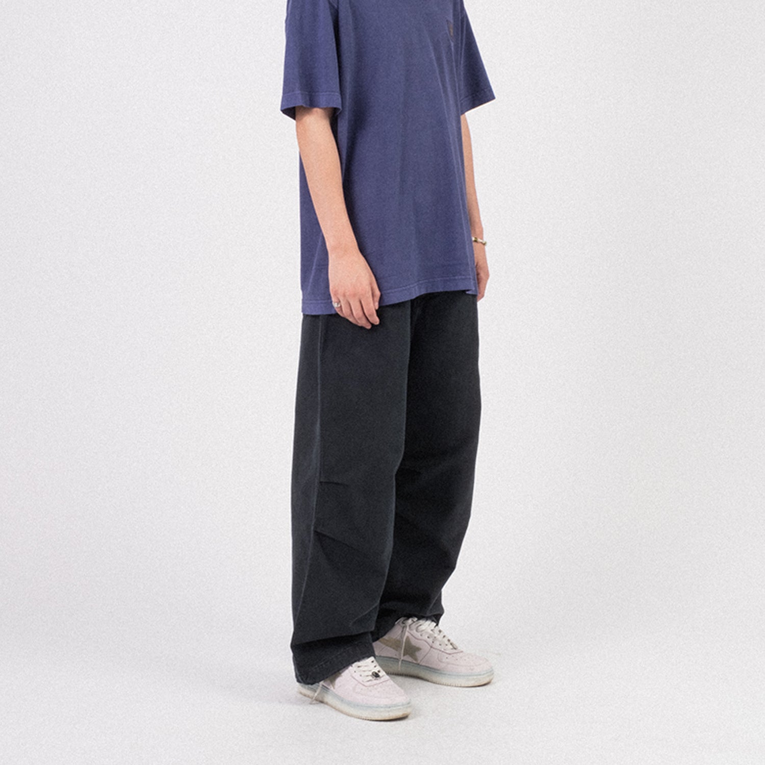 [CARHARTT] JUDD PANTS _ BLACK STONE DYED