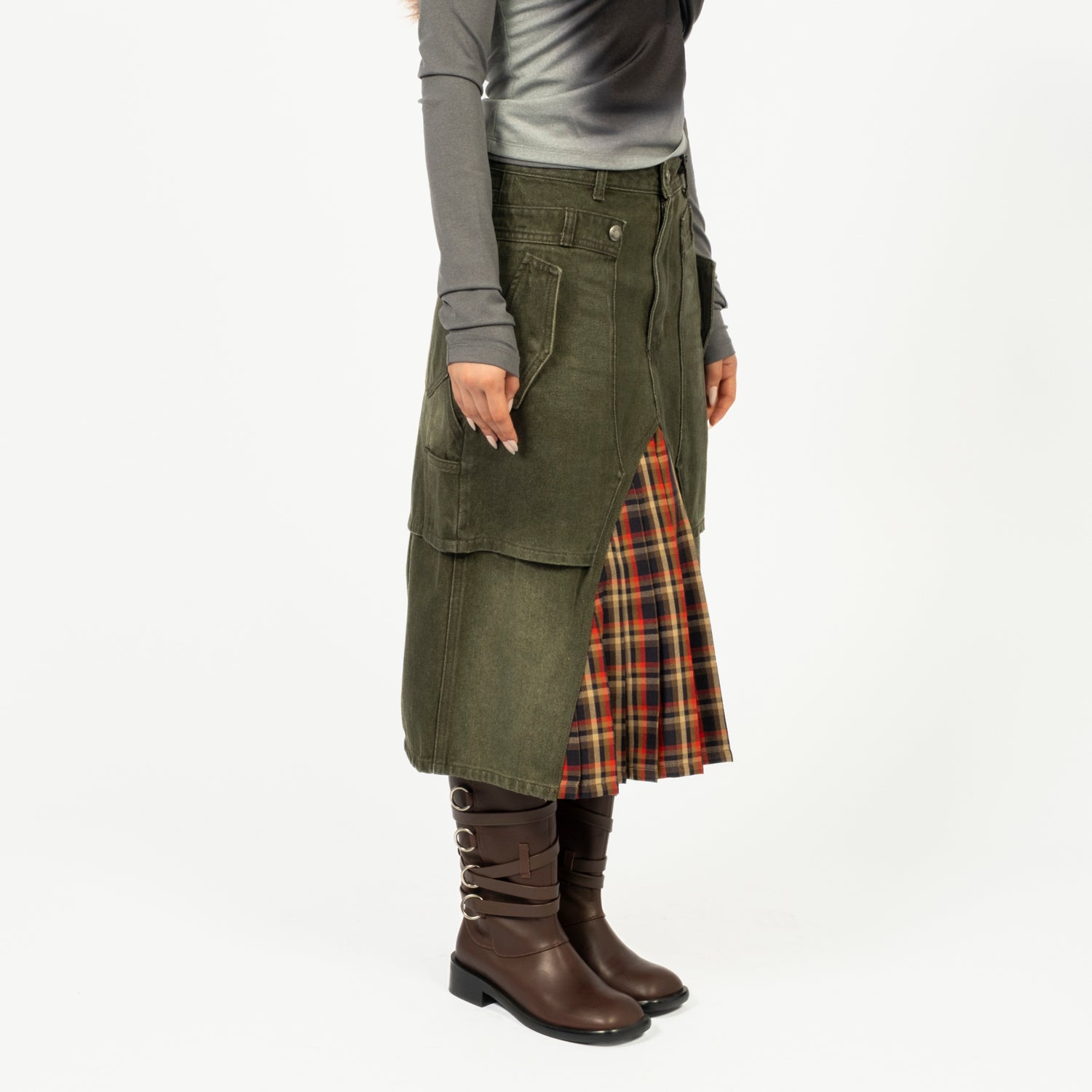 [ANDERSSON BELL] RAPTOR LAYERED PLEATS SKIRT