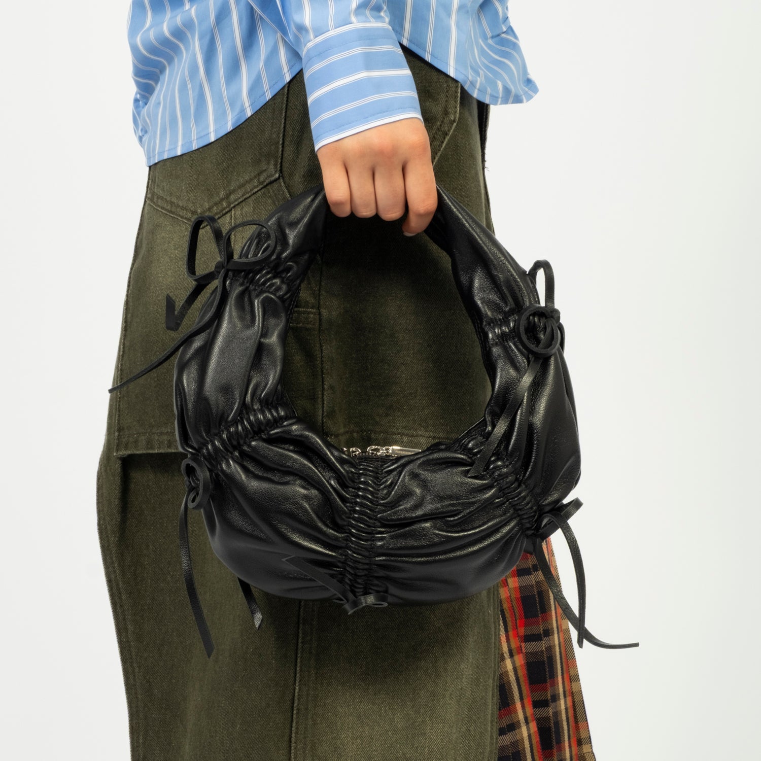 [ANDERSSON BELL] SMALL DUMPLING LEATHER  BAG _ BLACK