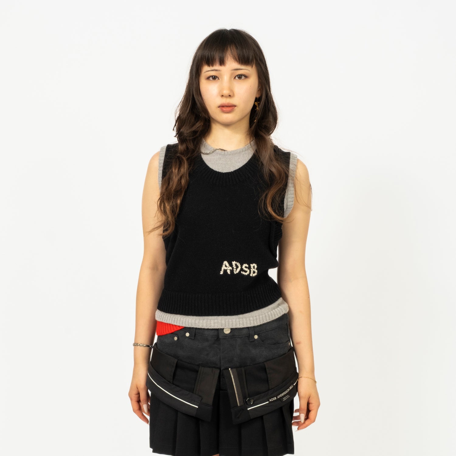 [ANDERSSON BELL] TRES LAYERED SLEEVELESS TOP _ BLACK