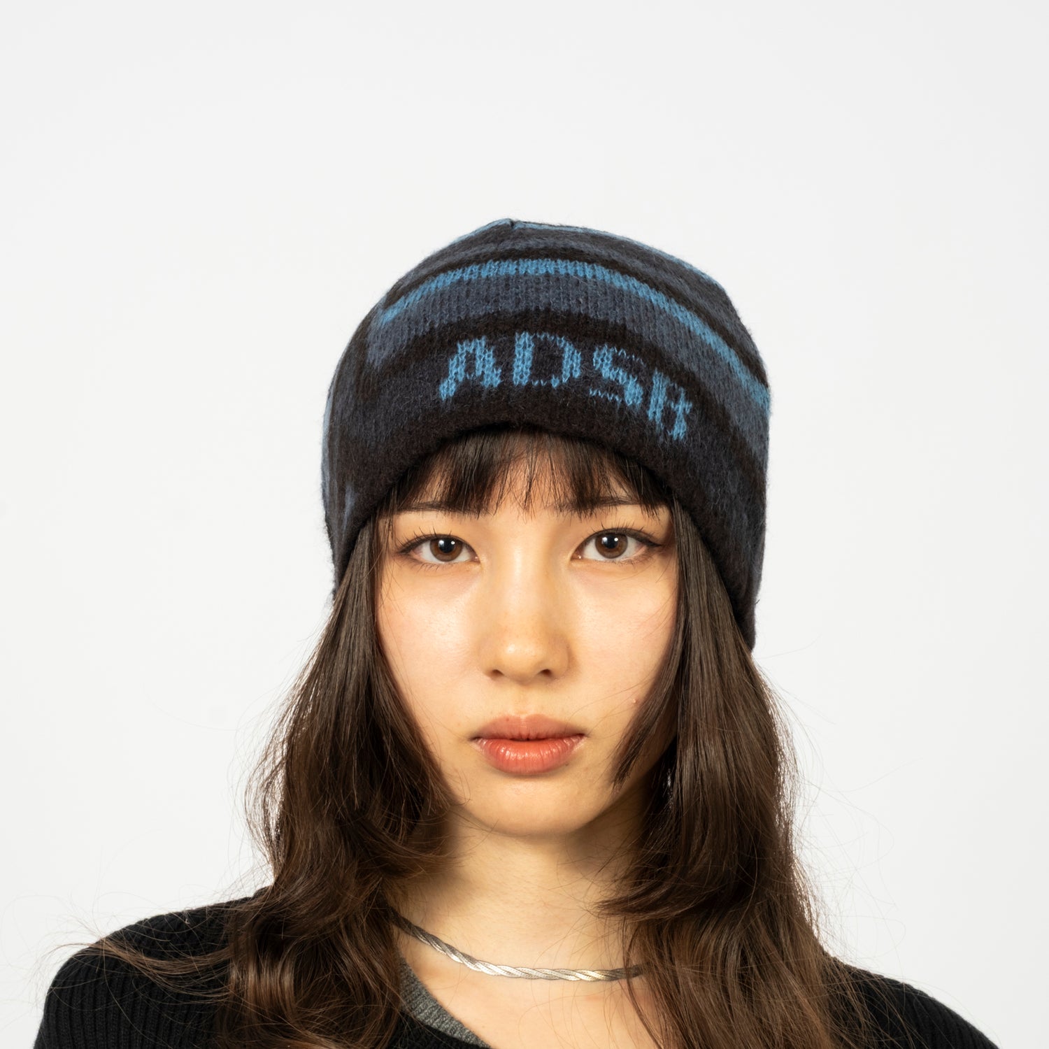 [ANDERSSON BELL] UNISEX PAINT BEANIE _ NAVY