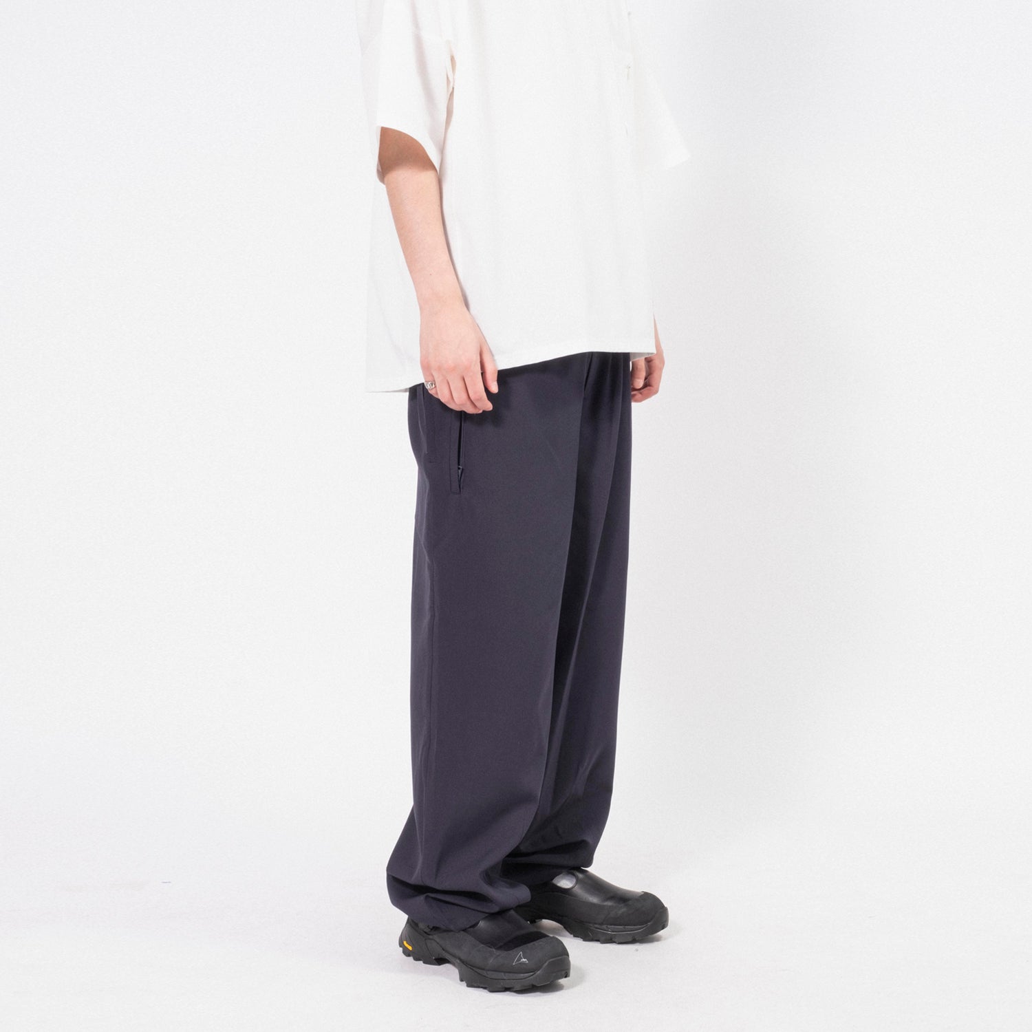 【新品】パシオーネ⭐︎ cotton nylon tuck wide pants Pamplona Wide Leg Pant Cotton | Black – Parlour X