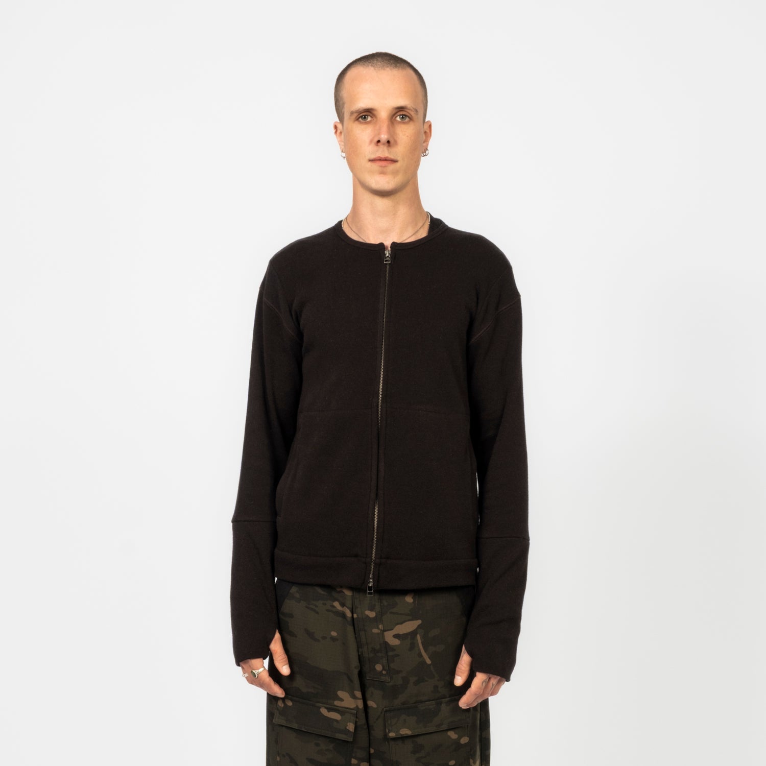 [HATCHINGROOM] LAYER CARDIGAN V2 _ BLACK