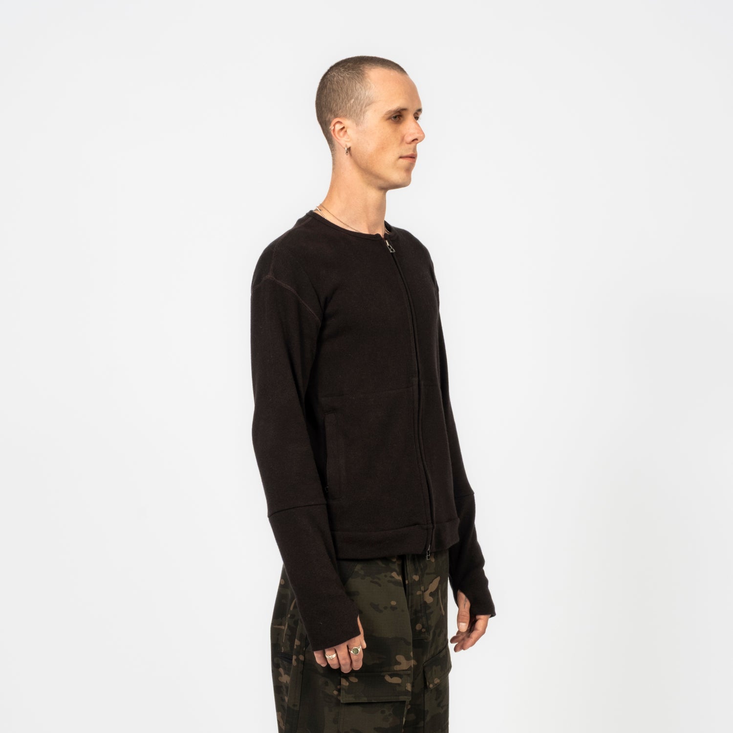 [HATCHINGROOM] LAYER CARDIGAN V2 _ BLACK