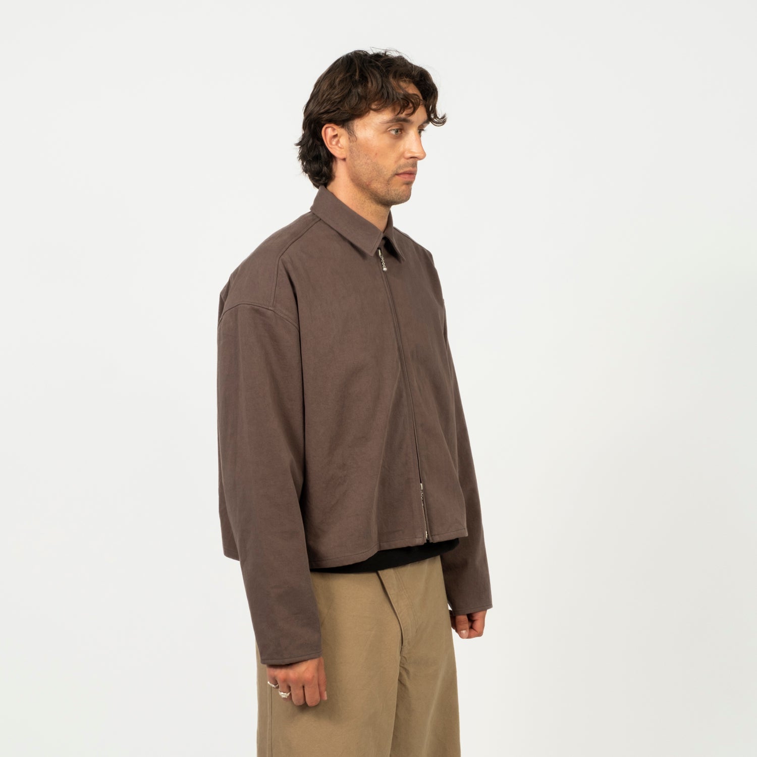 [MERELY MADE] PREMIUM NOMADIC CROPPED JACKET _ SHADOW GREY