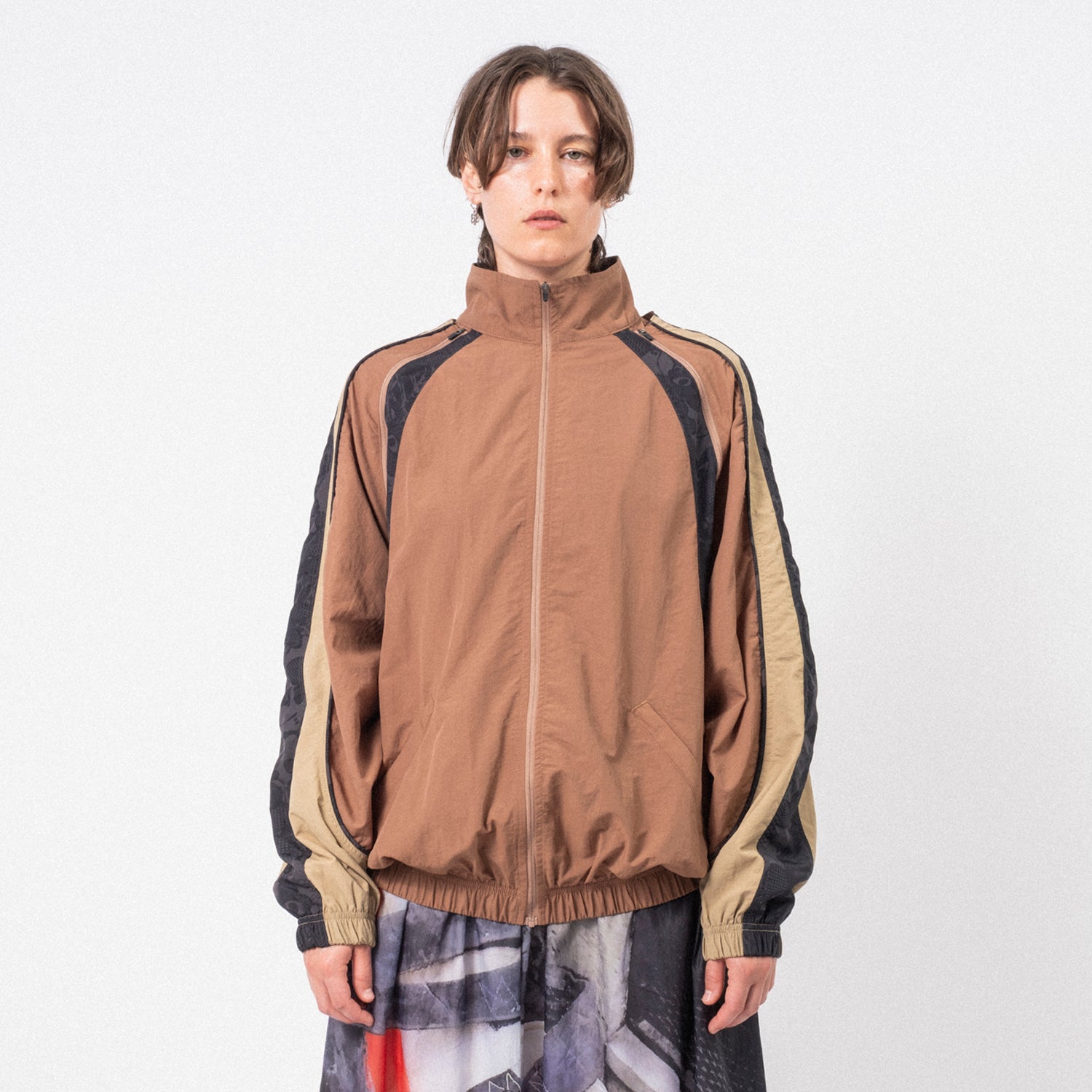 [PAM] LUNACY TRACKTION ZIP THRU TRACK JACKET _ BROWN