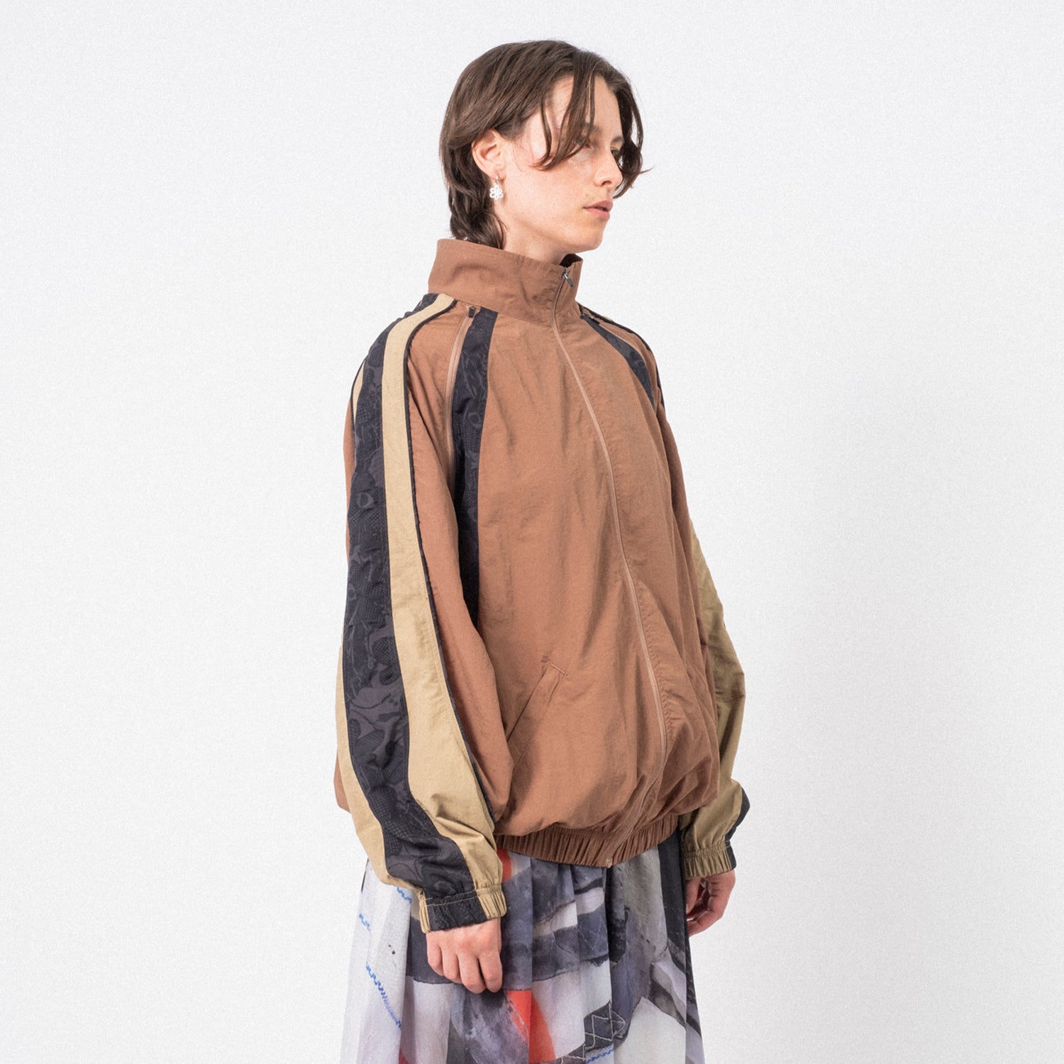 [PAM] LUNACY TRACKTION ZIP THRU TRACK JACKET _ BROWN