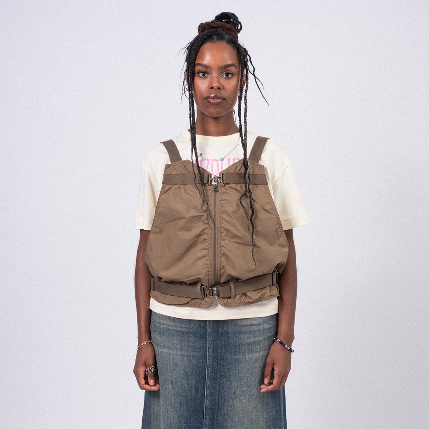 [RHODOLIRION] PS1051 LIFE JACKET VEST _ A-OLIVE