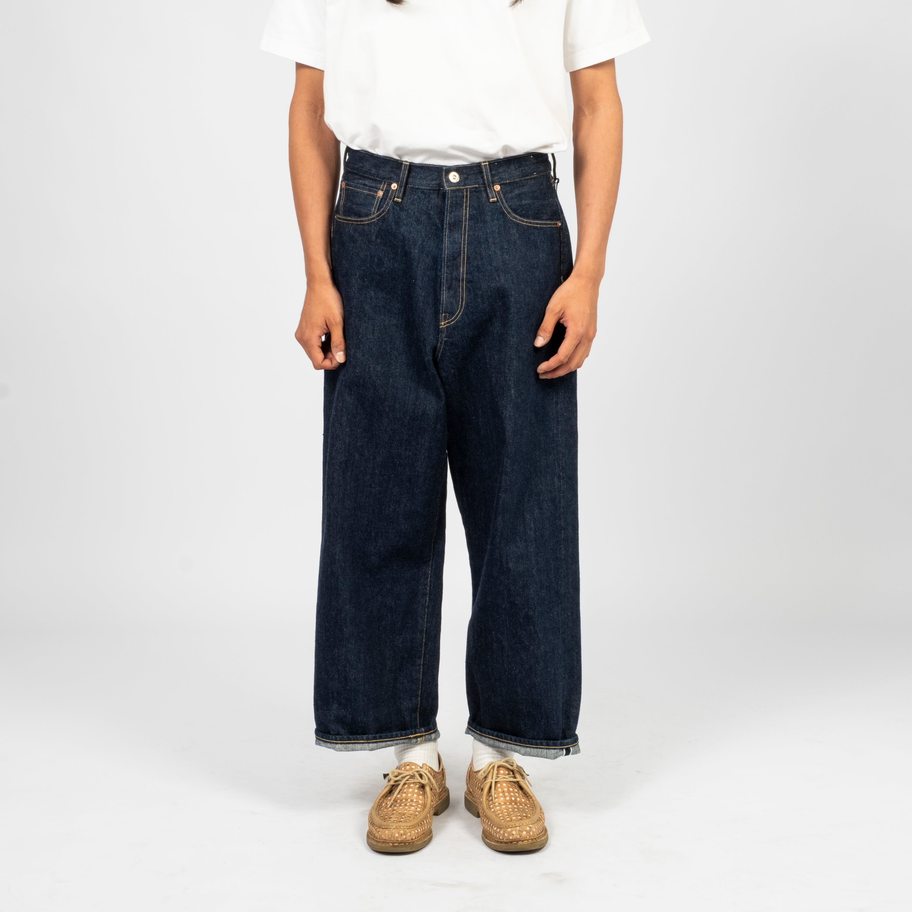 [YOKO SAKAMOTO] 5POCKET BAGGY PANTS _ INDIGO