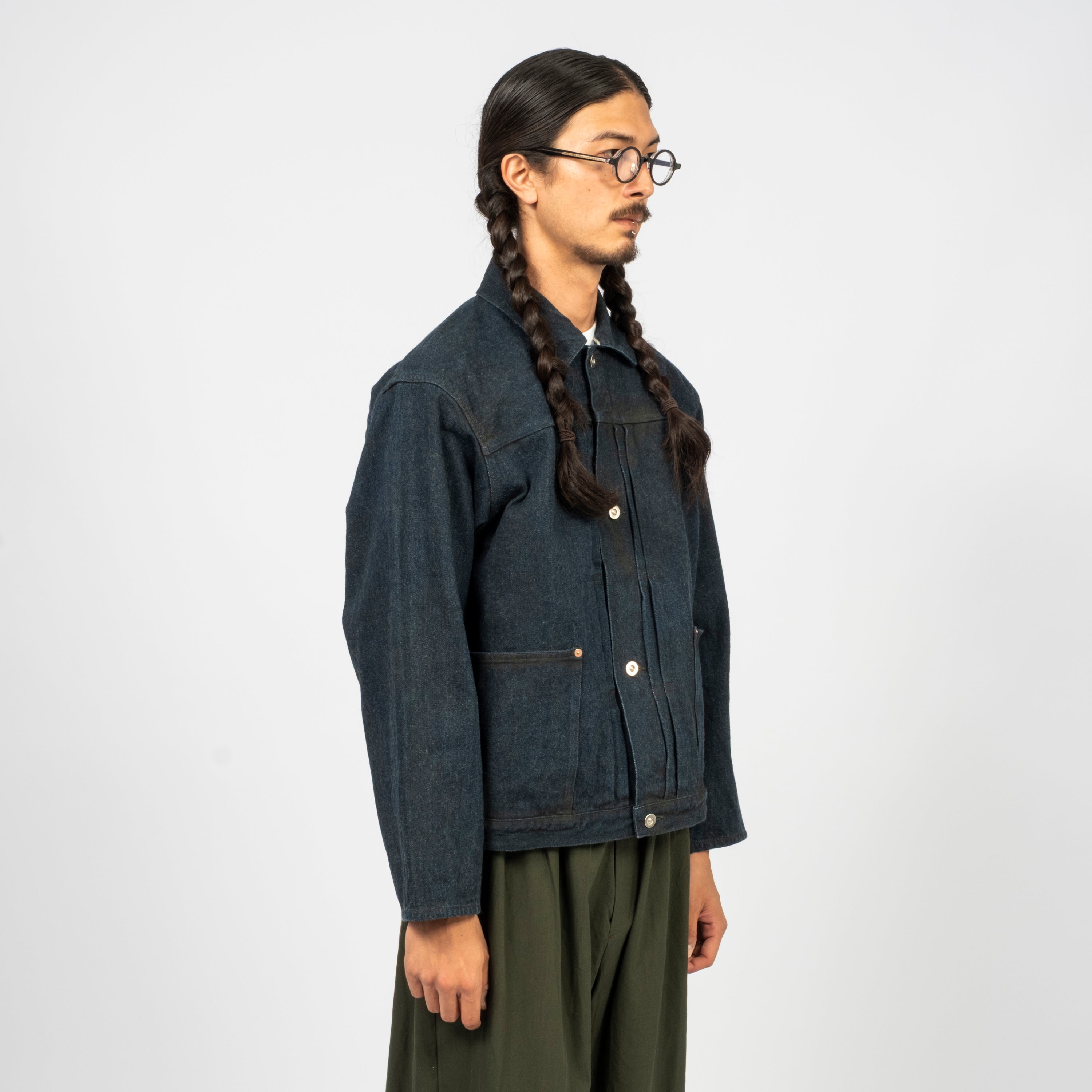 [YOKO SAKAMOTO] PLEATS BLOUSE _ YELLOW OCHRE