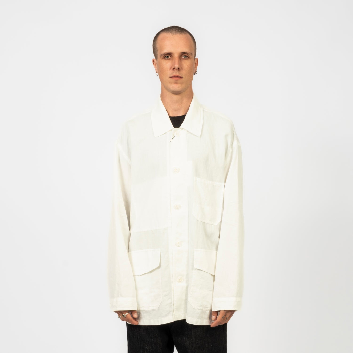 [DUNST] UNISEX CHORE JACKET _ WHITE