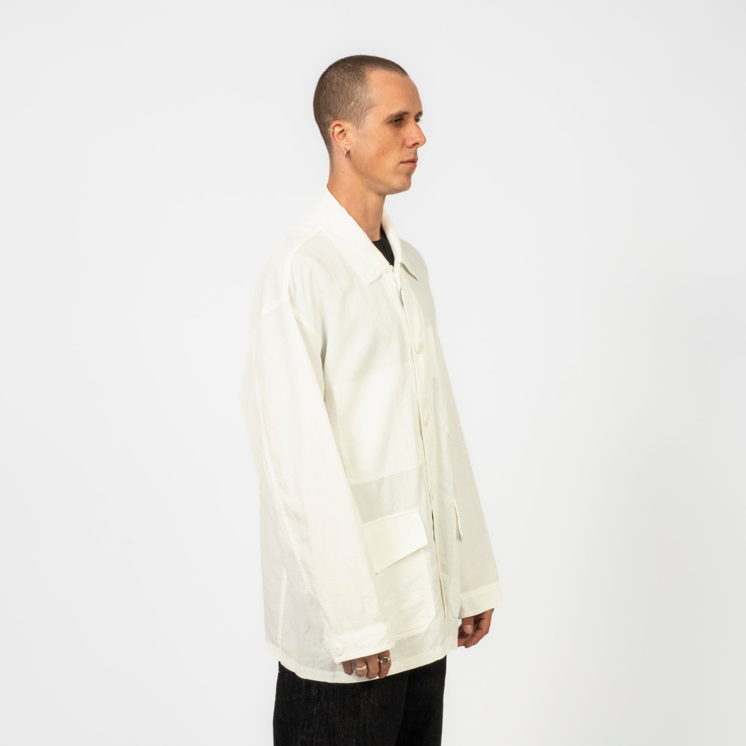 [DUNST] UNISEX CHORE JACKET _ WHITE