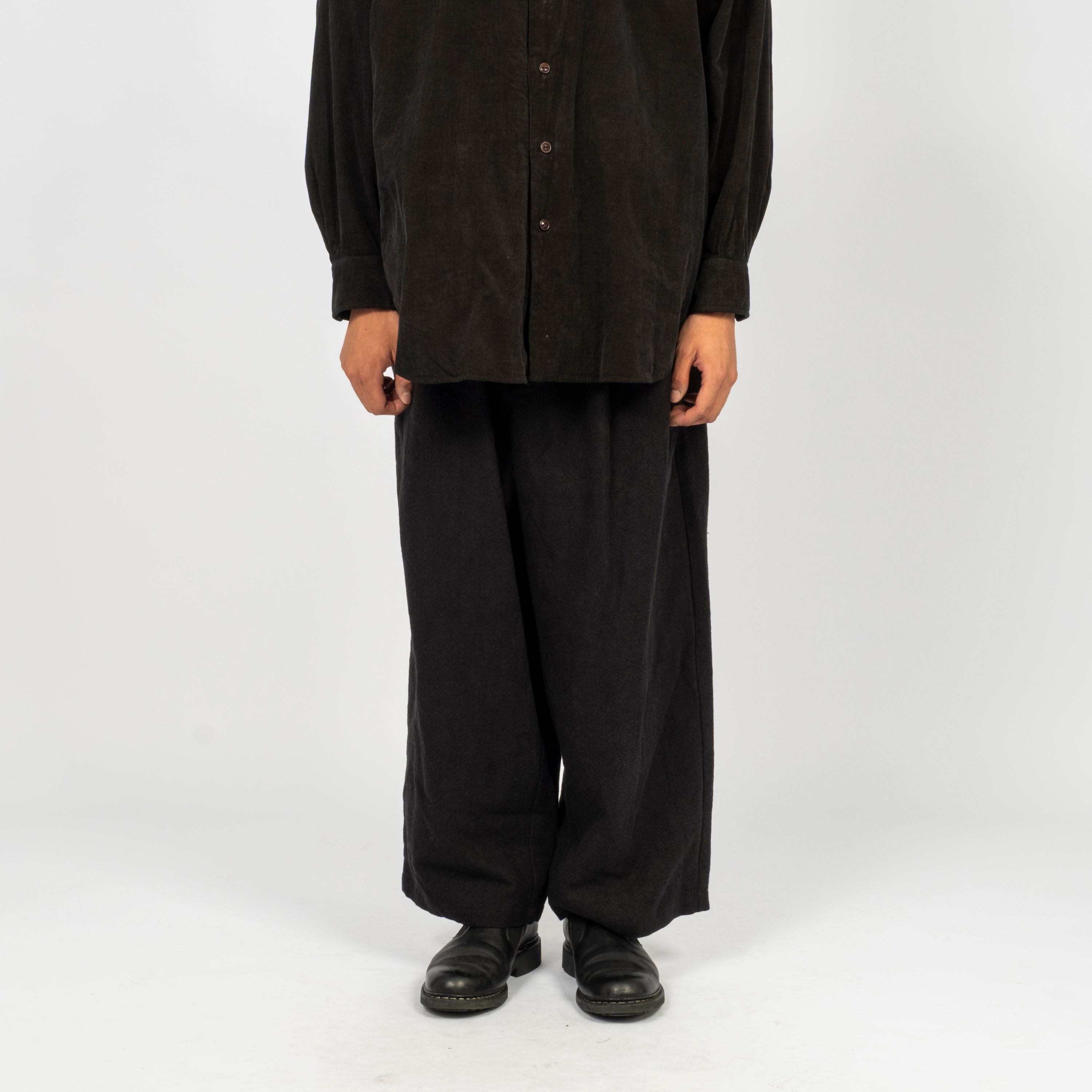 [YOKO SAKAMOTO] BAGGY EASY PANTS HEMP _ BLACK