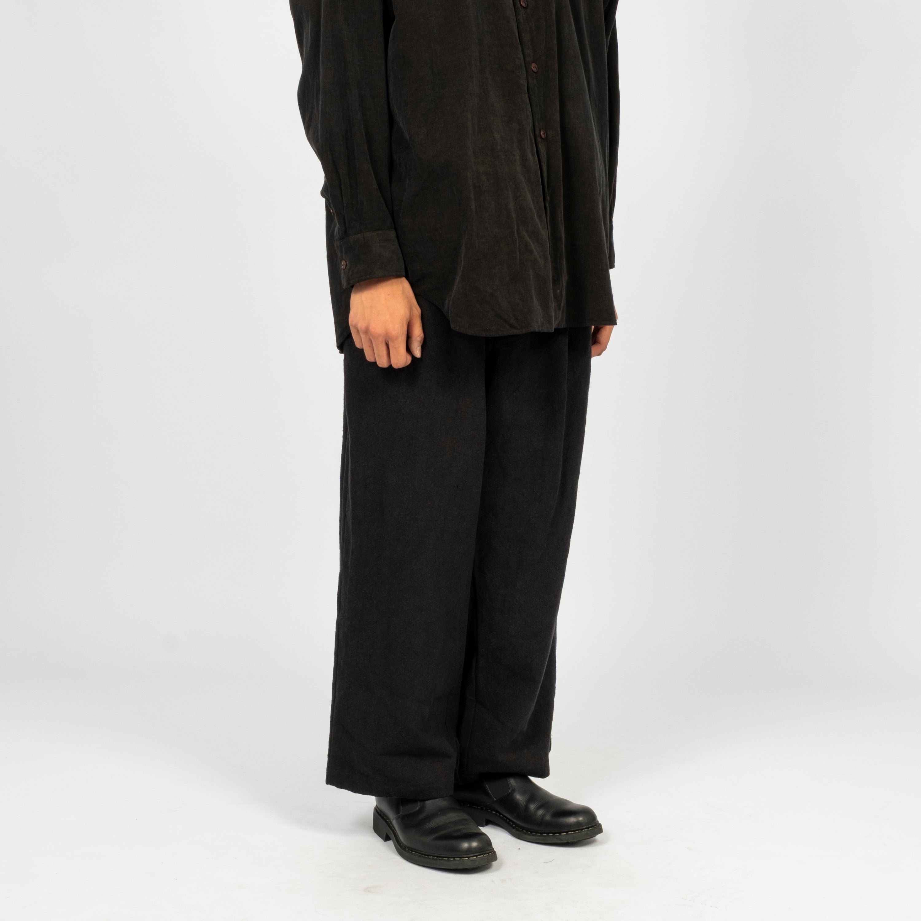[YOKO SAKAMOTO] BAGGY EASY PANTS HEMP _ BLACK