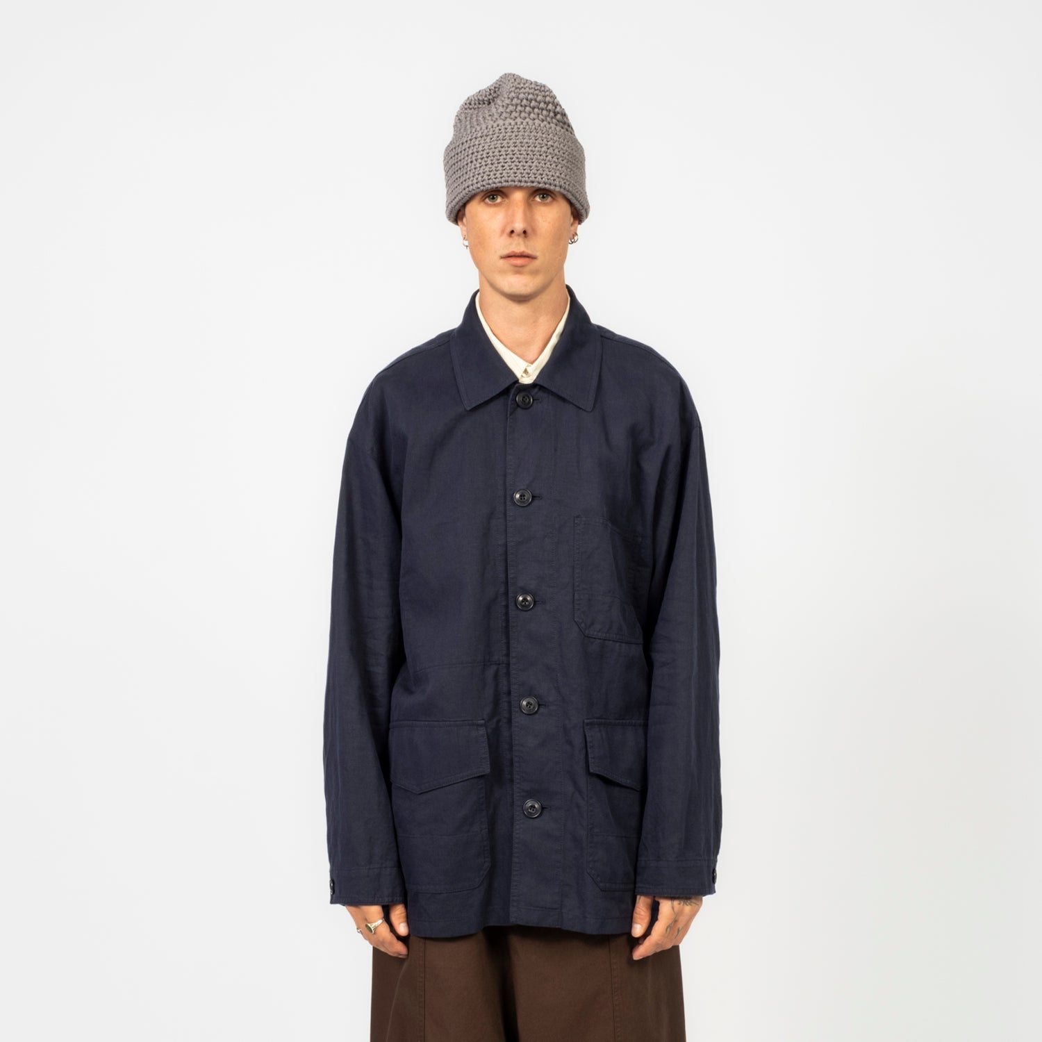 [DUNST] UNISEX CHORE JACKET _ NAVY
