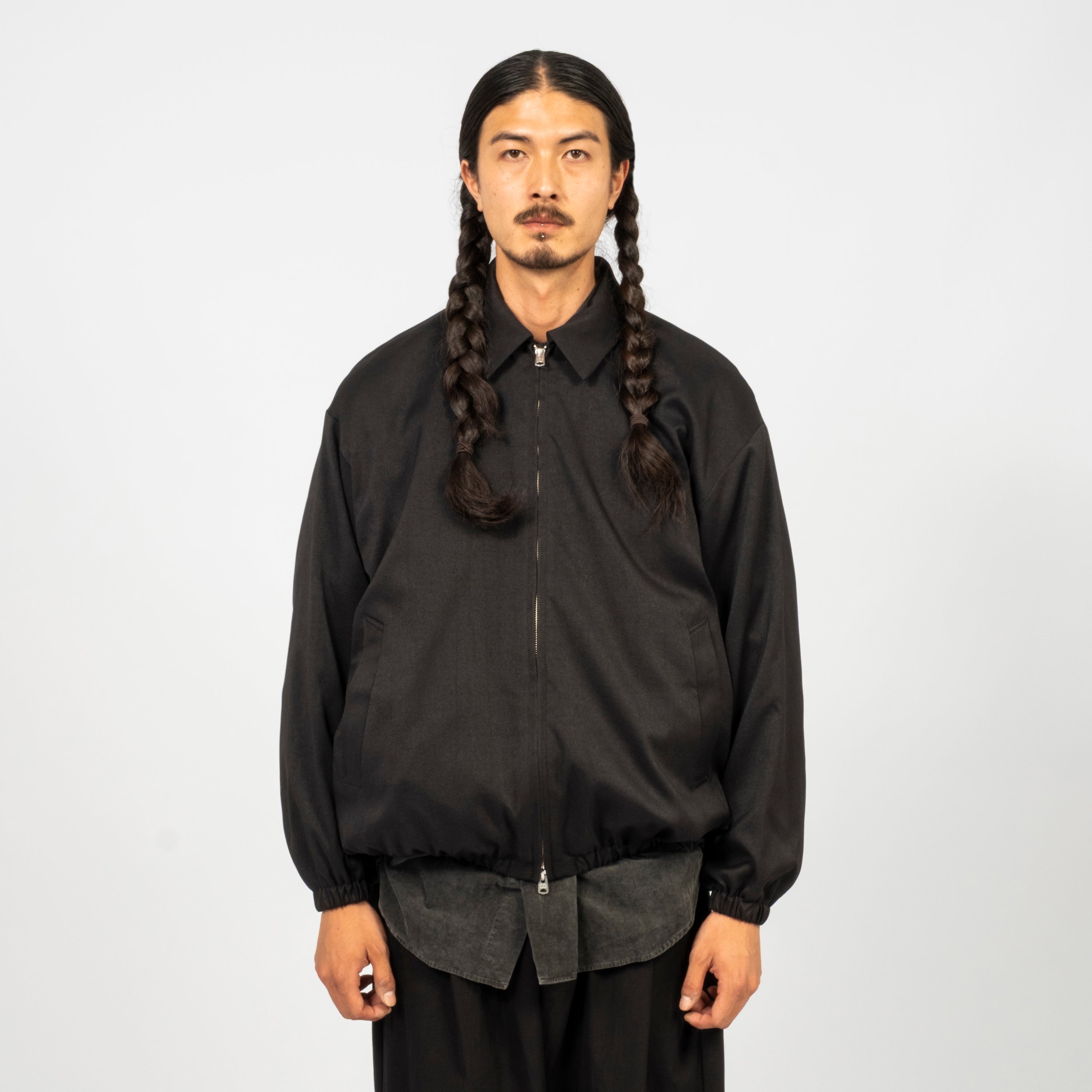 [YOKO SAKAMOTO] OVERSIZED ZIP BLOUSON _ BLACK