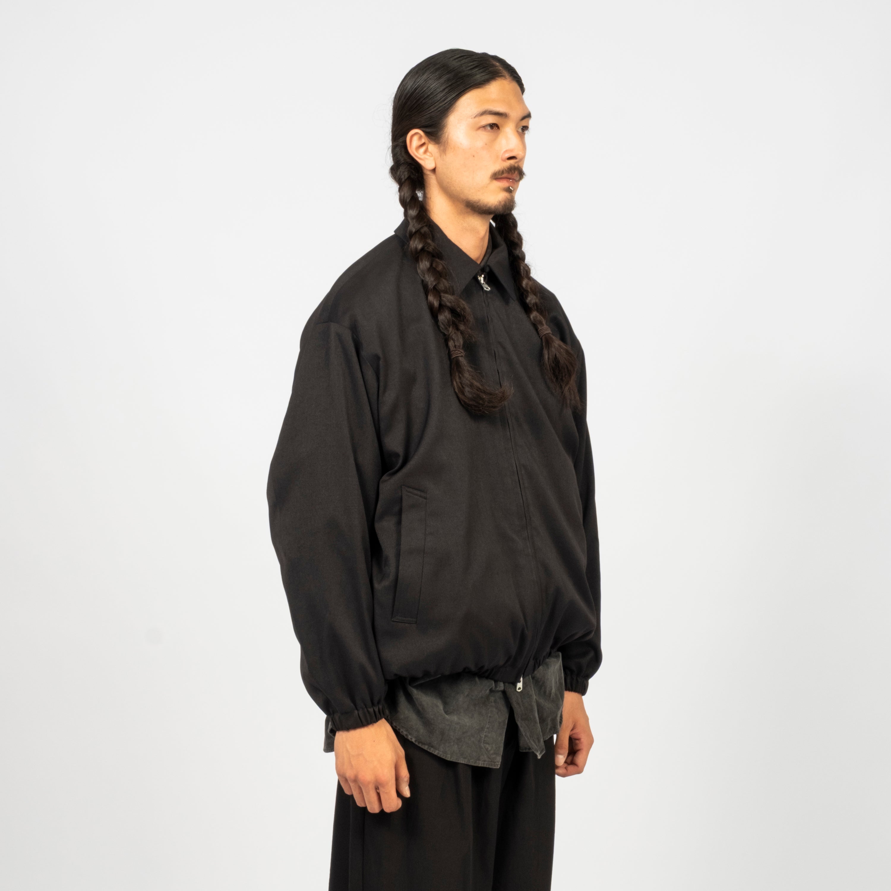 [YOKO SAKAMOTO] OVERSIZED ZIP BLOUSON _ BLACK