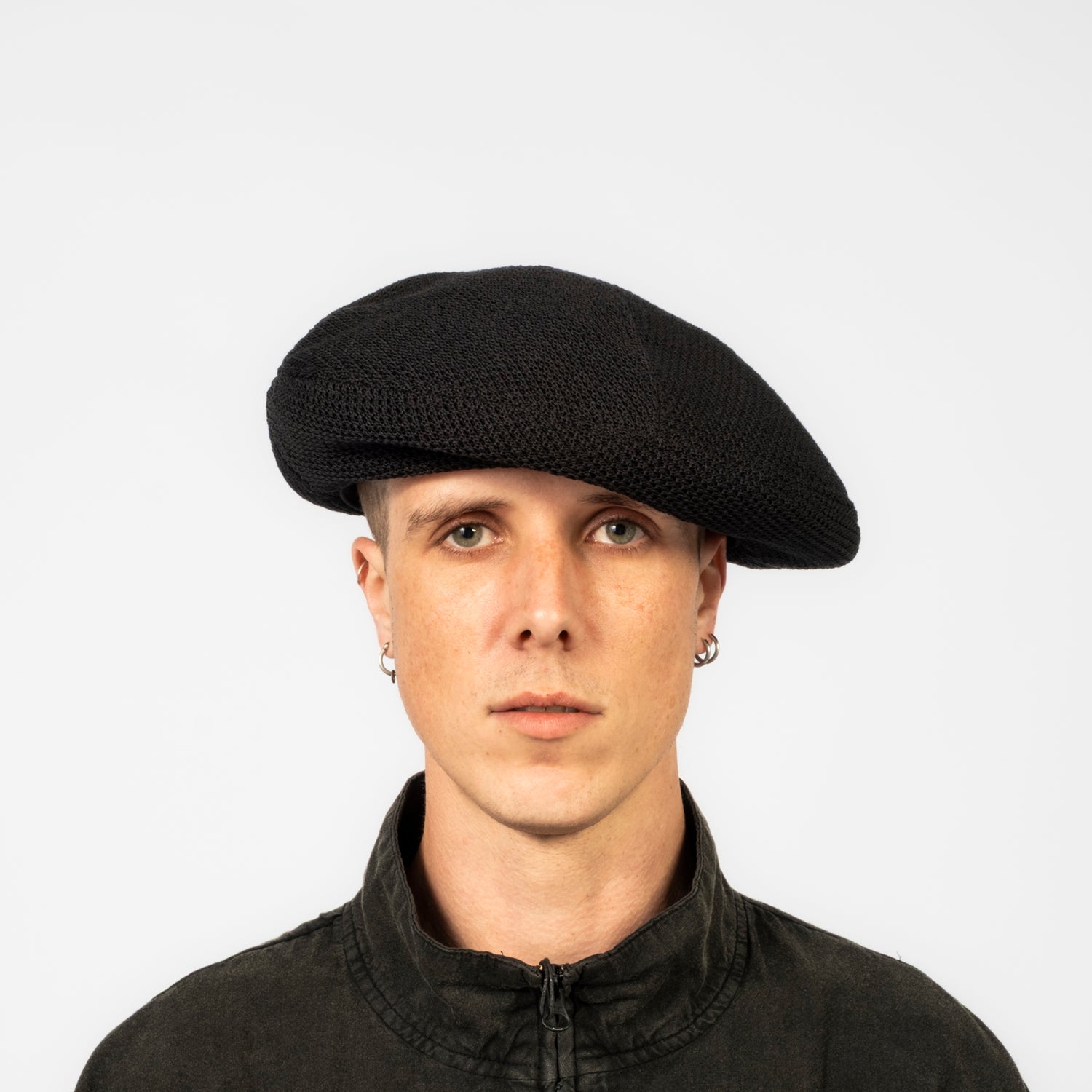 [NINE TAILOR] N-1640 GARDENIA BERET _ BLACK