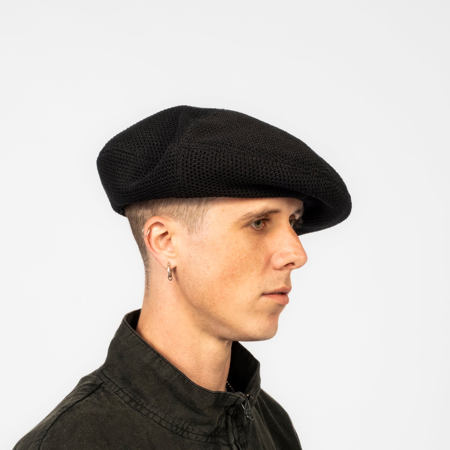 [NINE TAILOR] N-1640 GARDENIA BERET _ BLACK