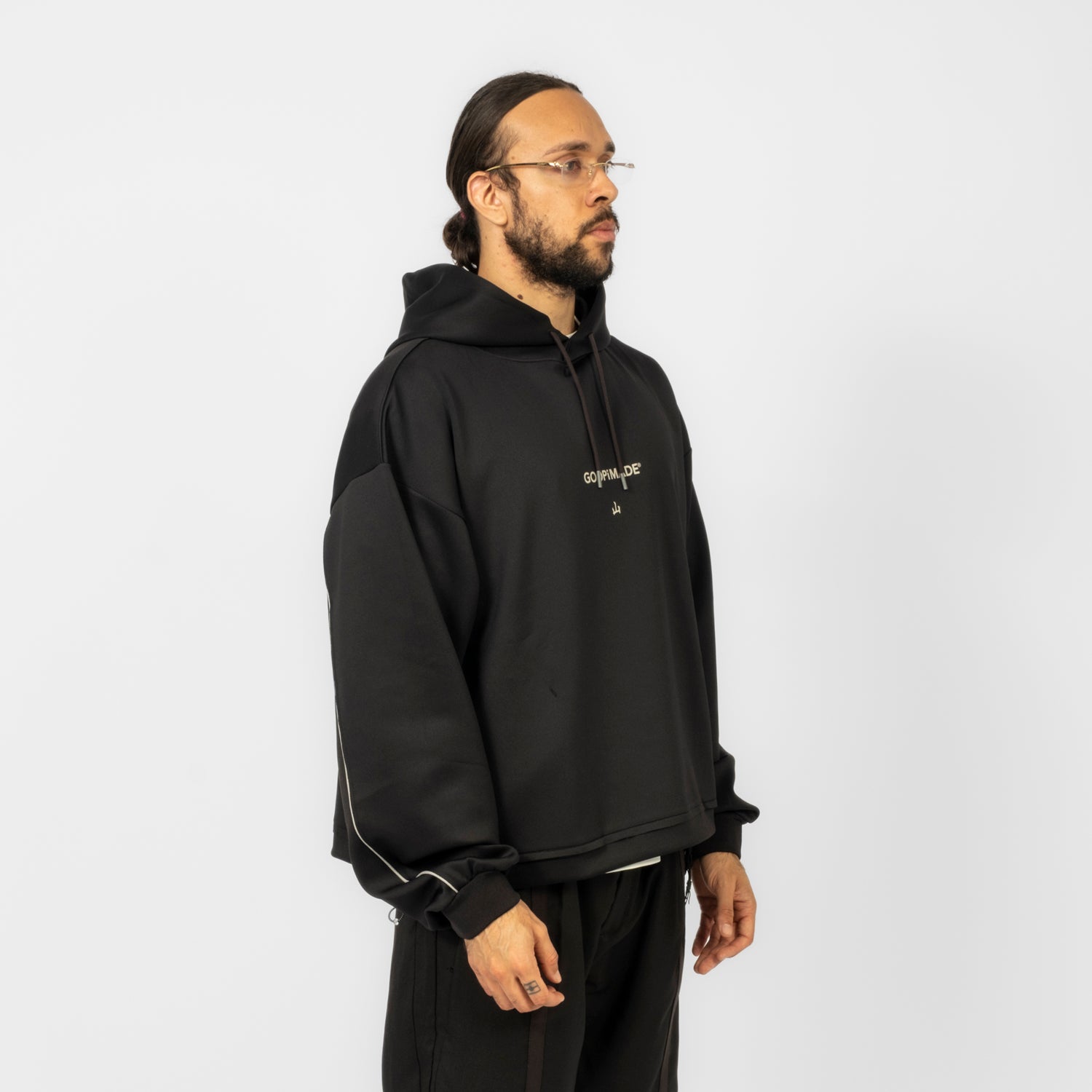 [GOOPiMADE x WILDSIDE YOHJI YAMAMOTO] ROAR KANJI HOODIE _ BLACK
