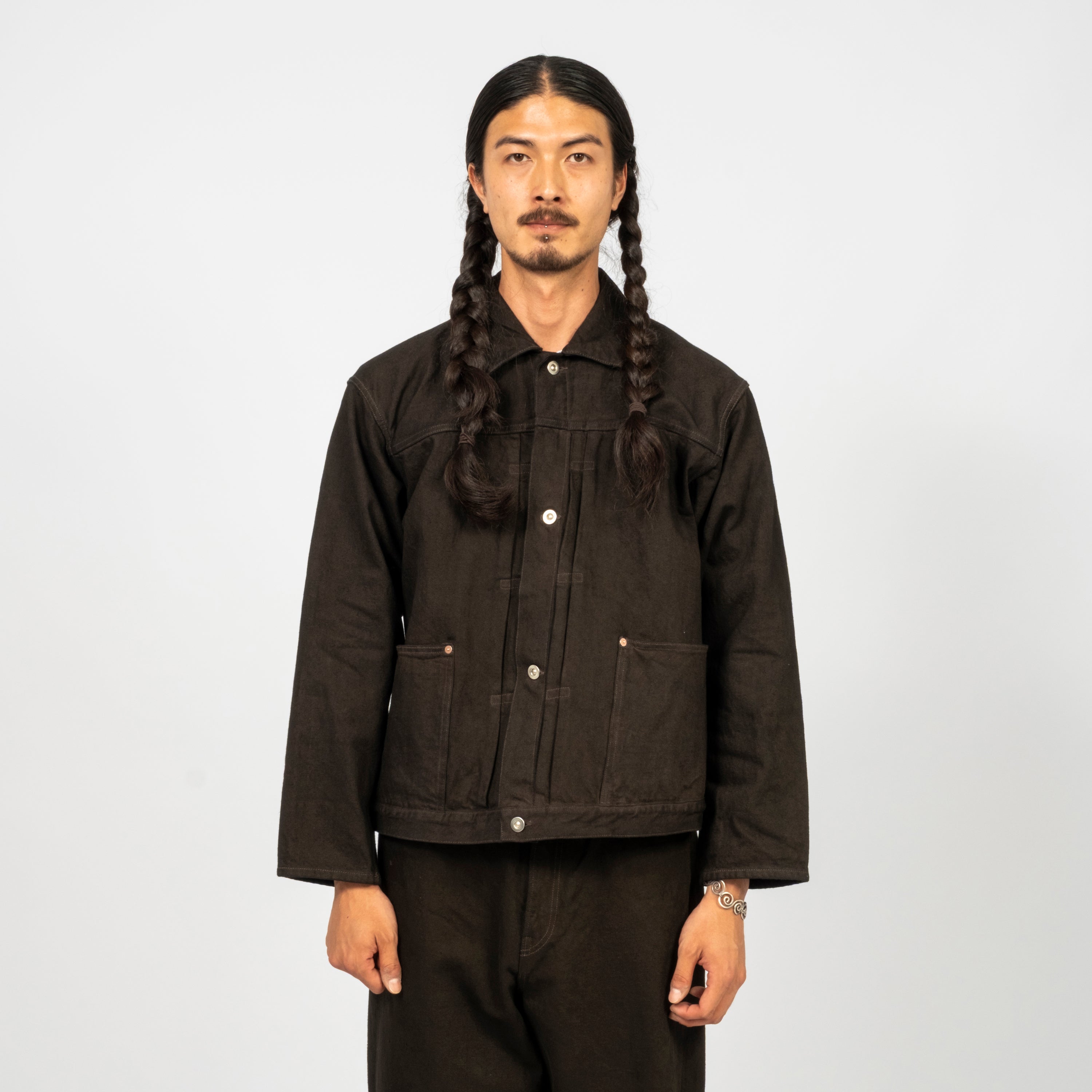 [YOKO SAKAMOTO] PLEATS BLOUSE _ KAKISHIBU