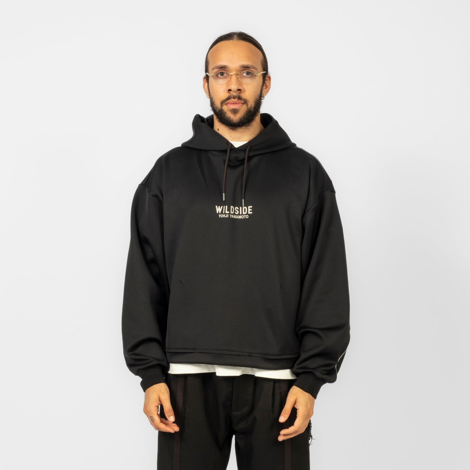 [GOOPiMADE x WILDSIDE YOHJI YAMAMOTO] THE KARASU HOODIE _ BLACK
