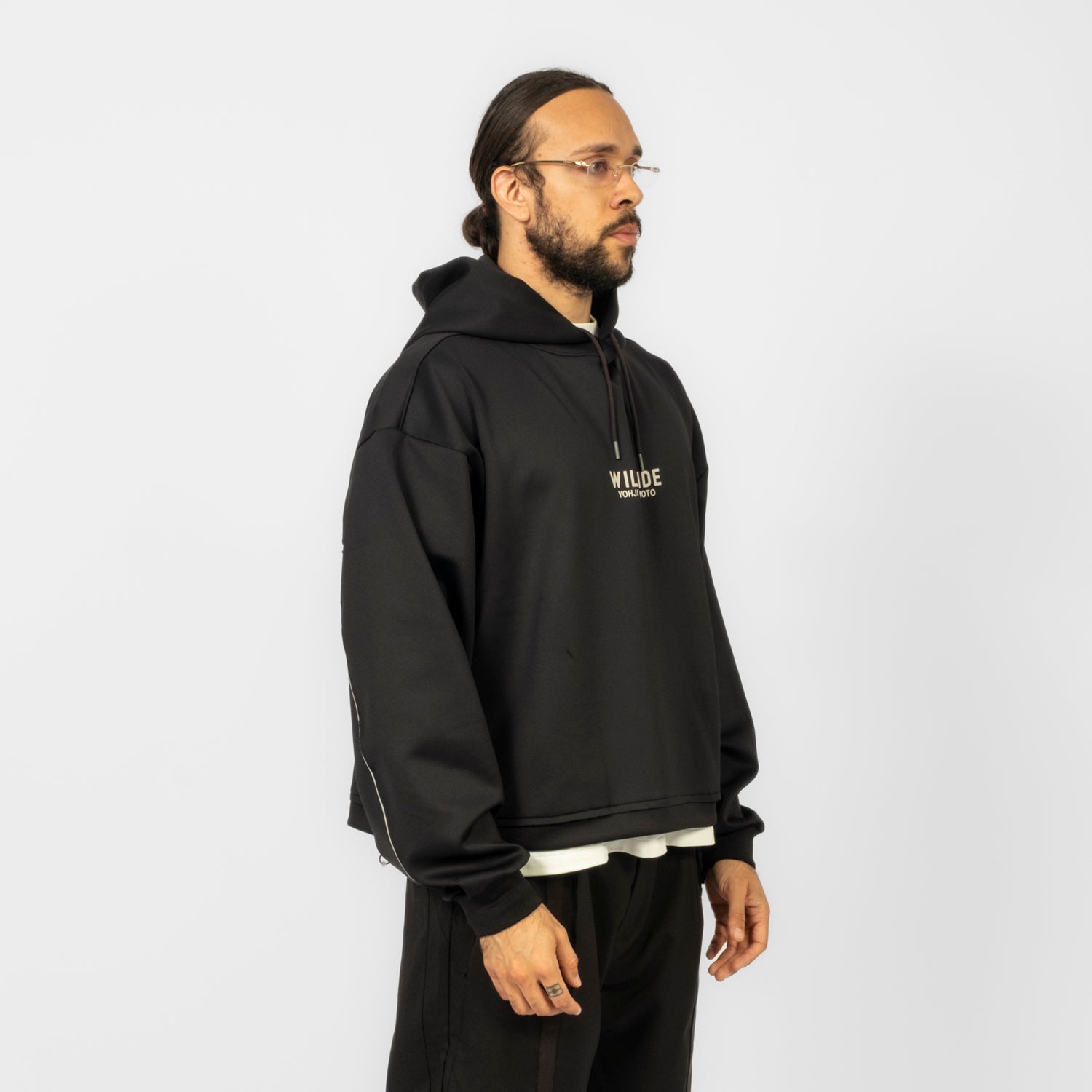 [GOOPiMADE x WILDSIDE YOHJI YAMAMOTO] THE KARASU HOODIE _ BLACK