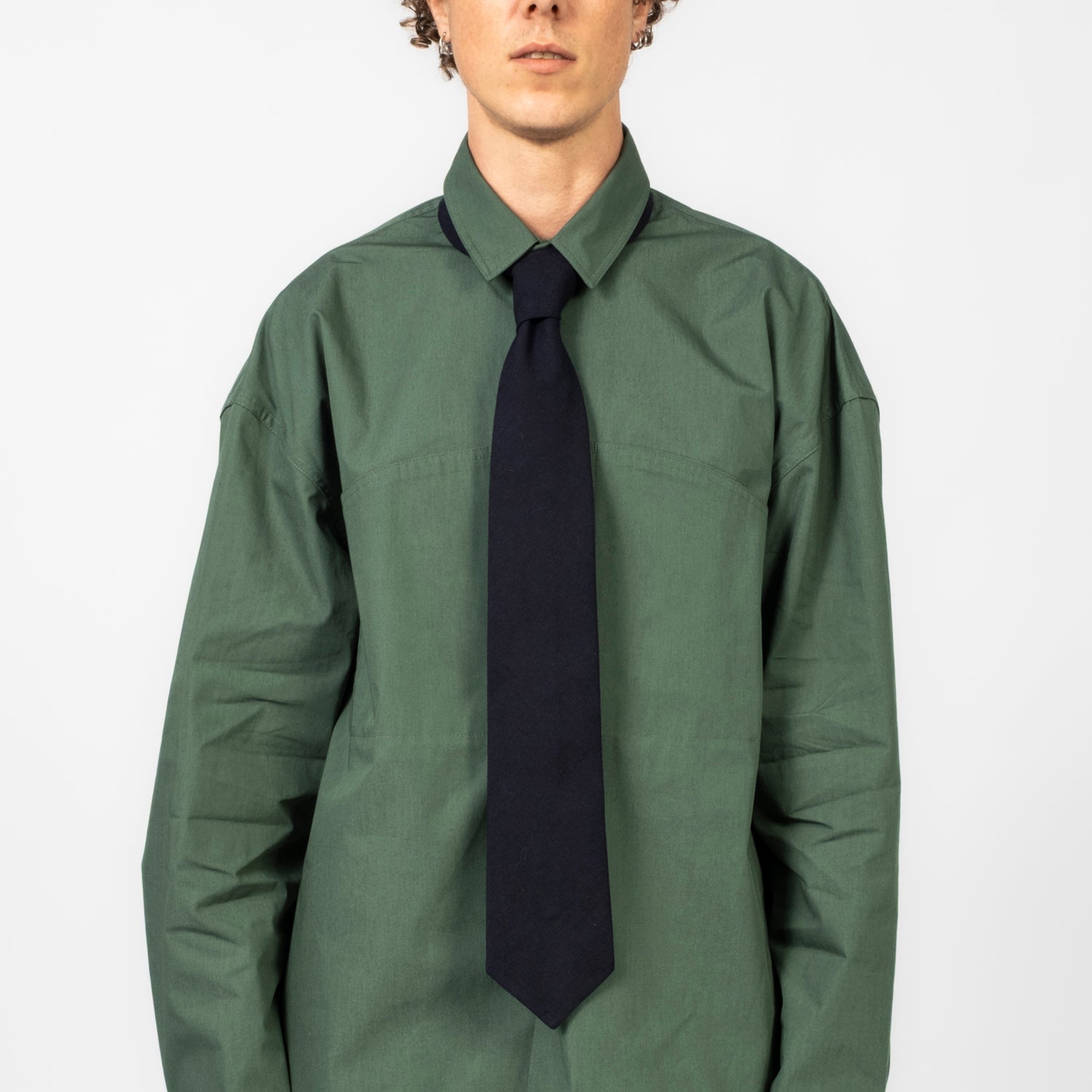 [SAGE NATION] CLASSIC TIE _ INDIGO CHECK