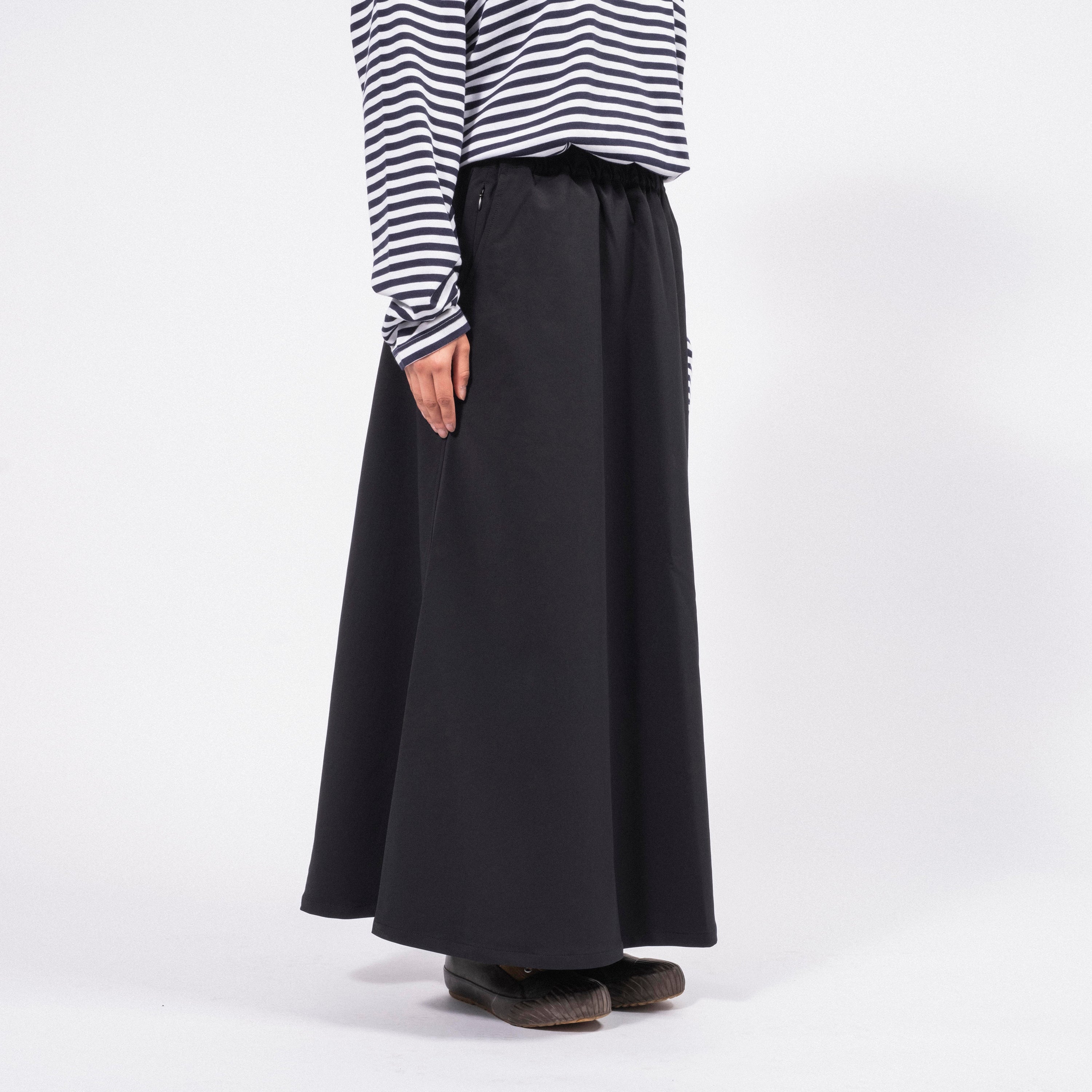 [NANAMICA] ALPHADRY SKIRT _ BLACK
