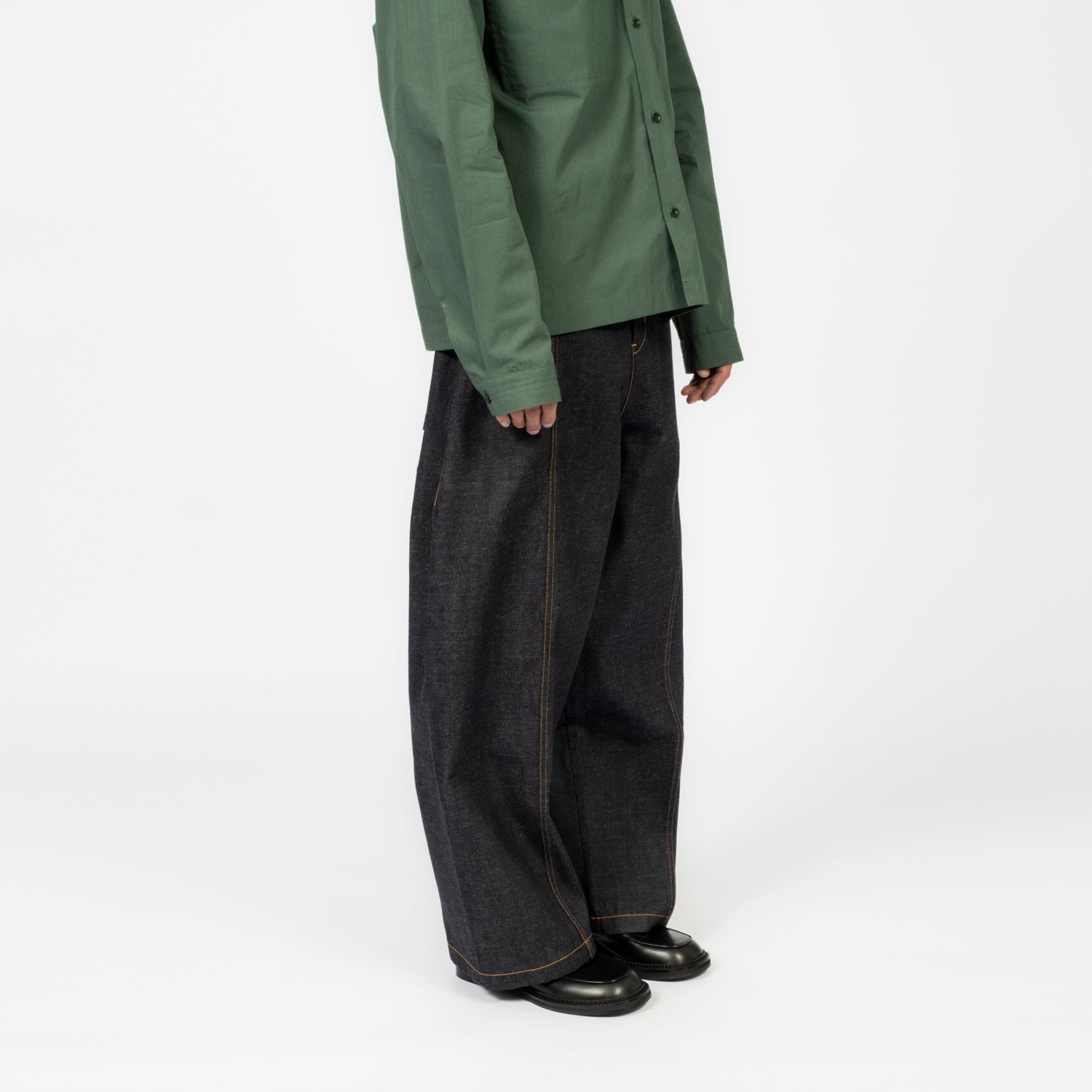 [SAGE NATION] WELT TROUSER _ RAW INDIGO