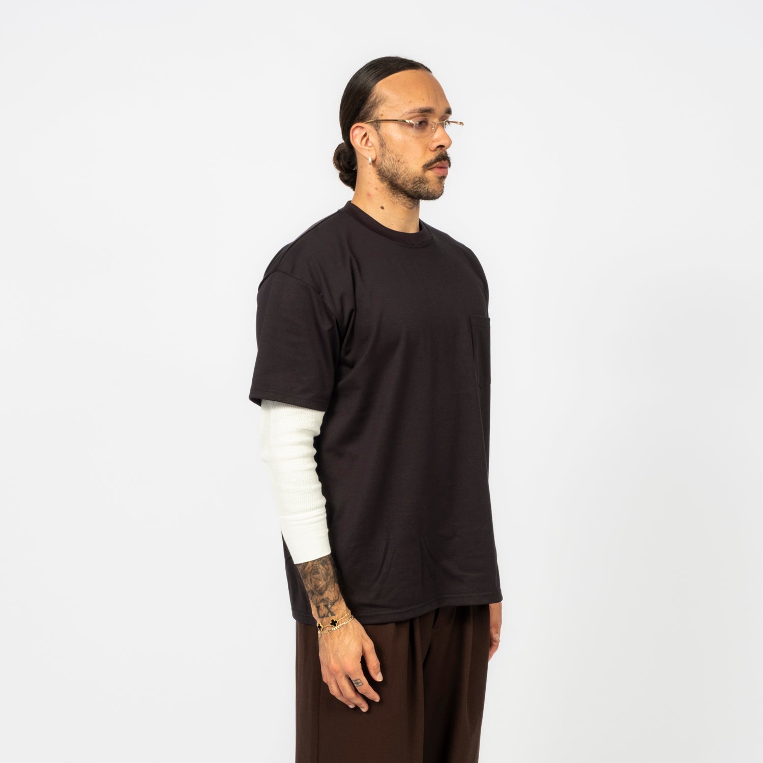 [SSSTEIN] ST.1506 SUPIMA COTTON OVERSIZED POCKET TEE _ D.NAVY