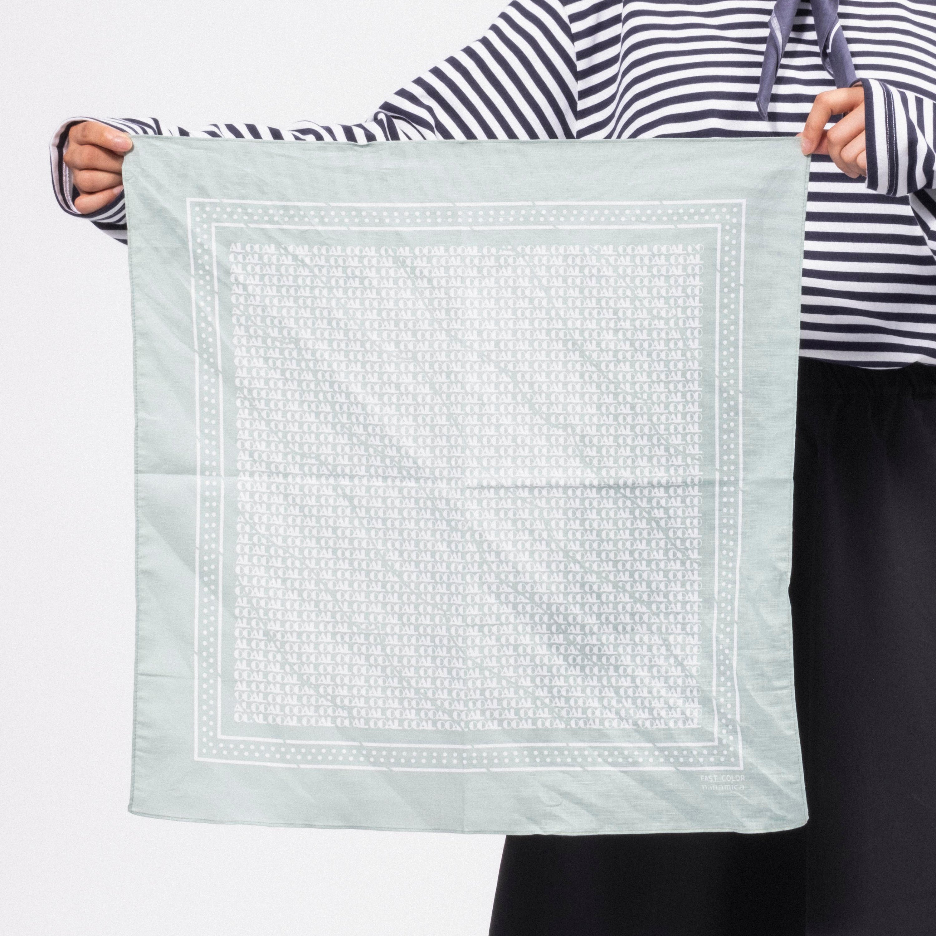 [NANAMICA] OOAL BANDANA _ VINTAGE GREEN