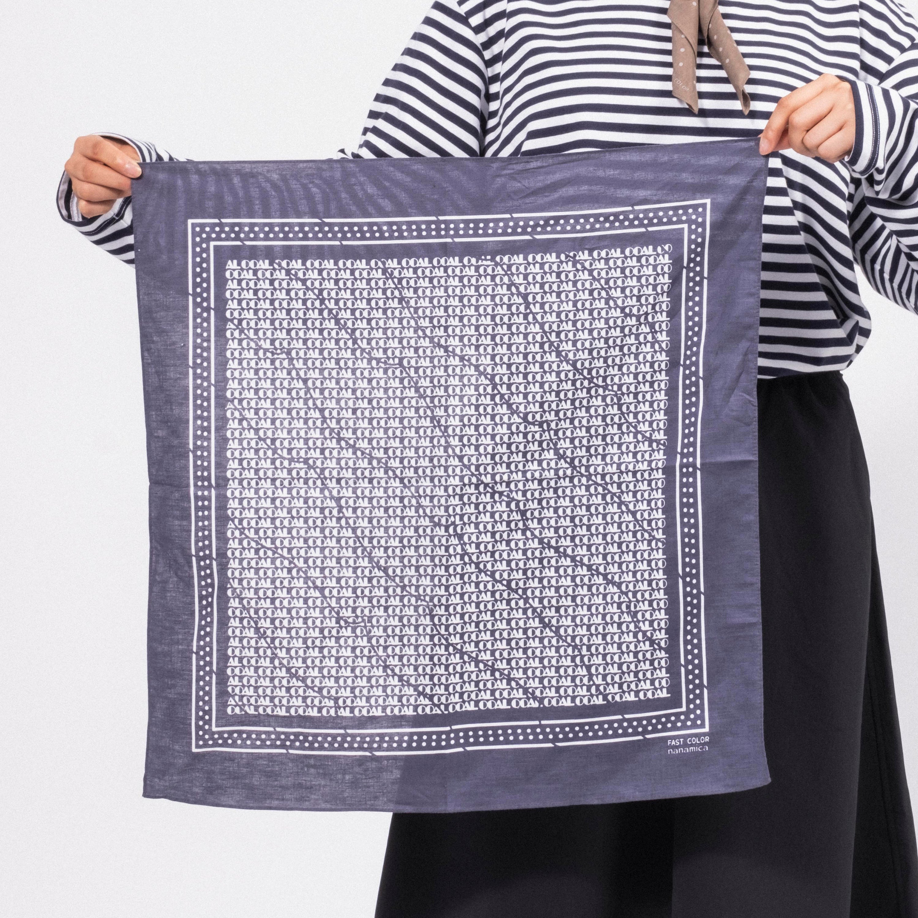 [NANAMICA] OOAL BANDANA _ VINTAGE BLUE