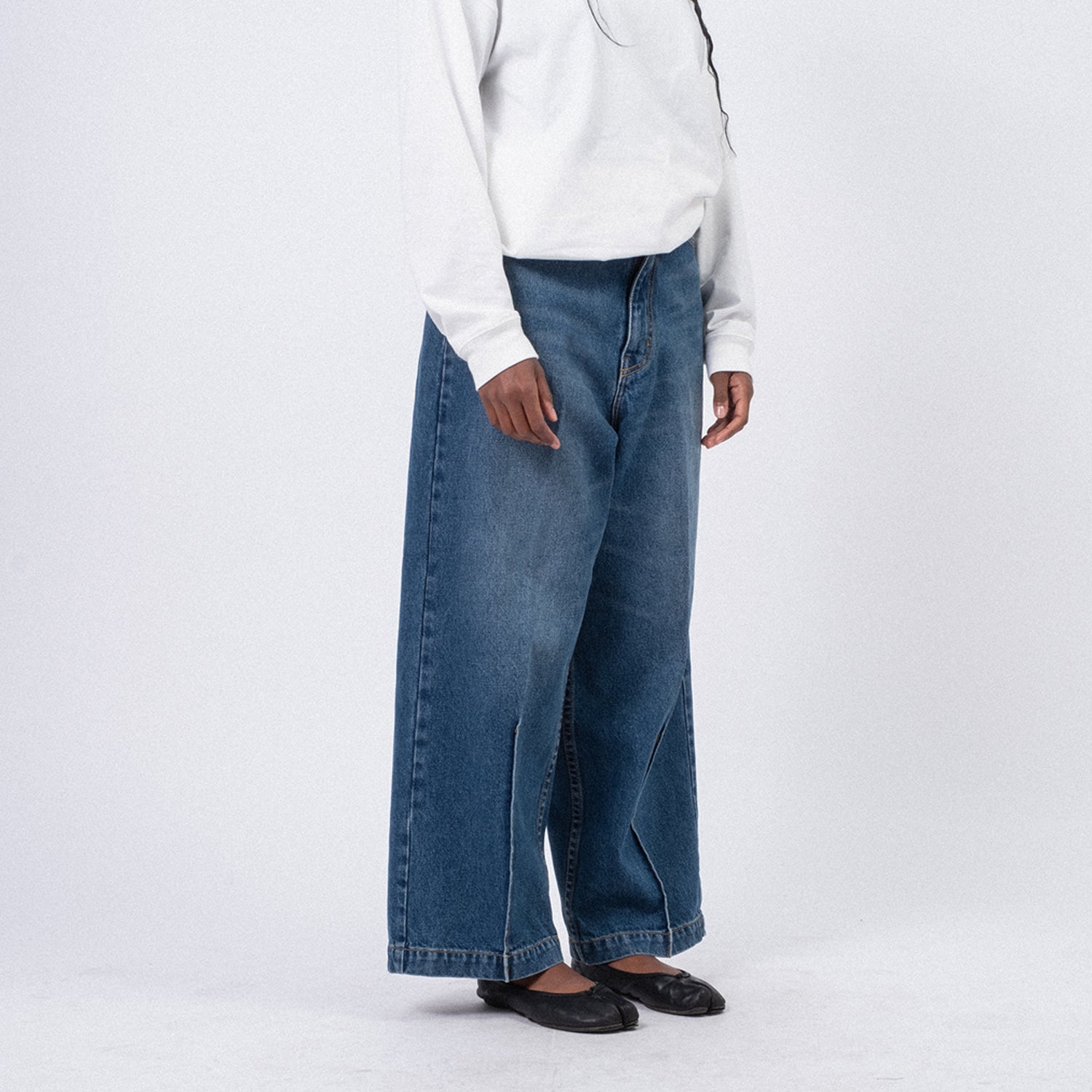 [RHODOLIRION] PS1019 90’LOOSE STRAIGHT PANTS _ A-INDIGO