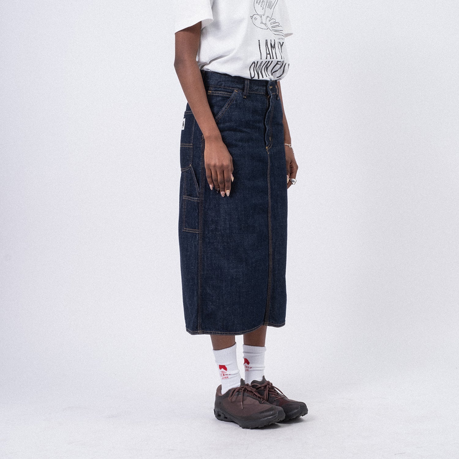 [CARHARTT] W SINGLE KNEE SKIRT _ BLUE RINSED