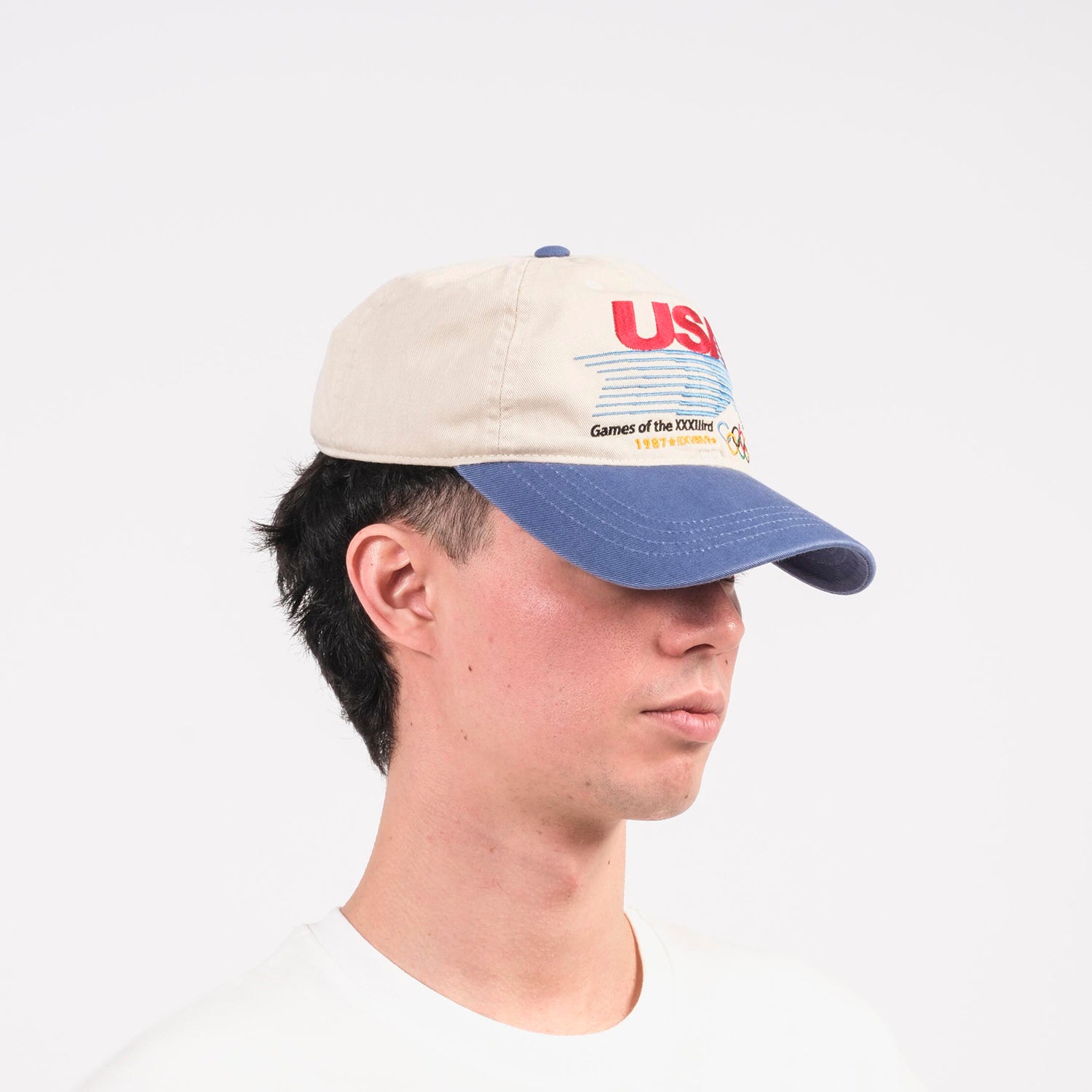 [CONICHIWA BONJOUR] CB OLYMPICS CAP _ IVORY/SKY