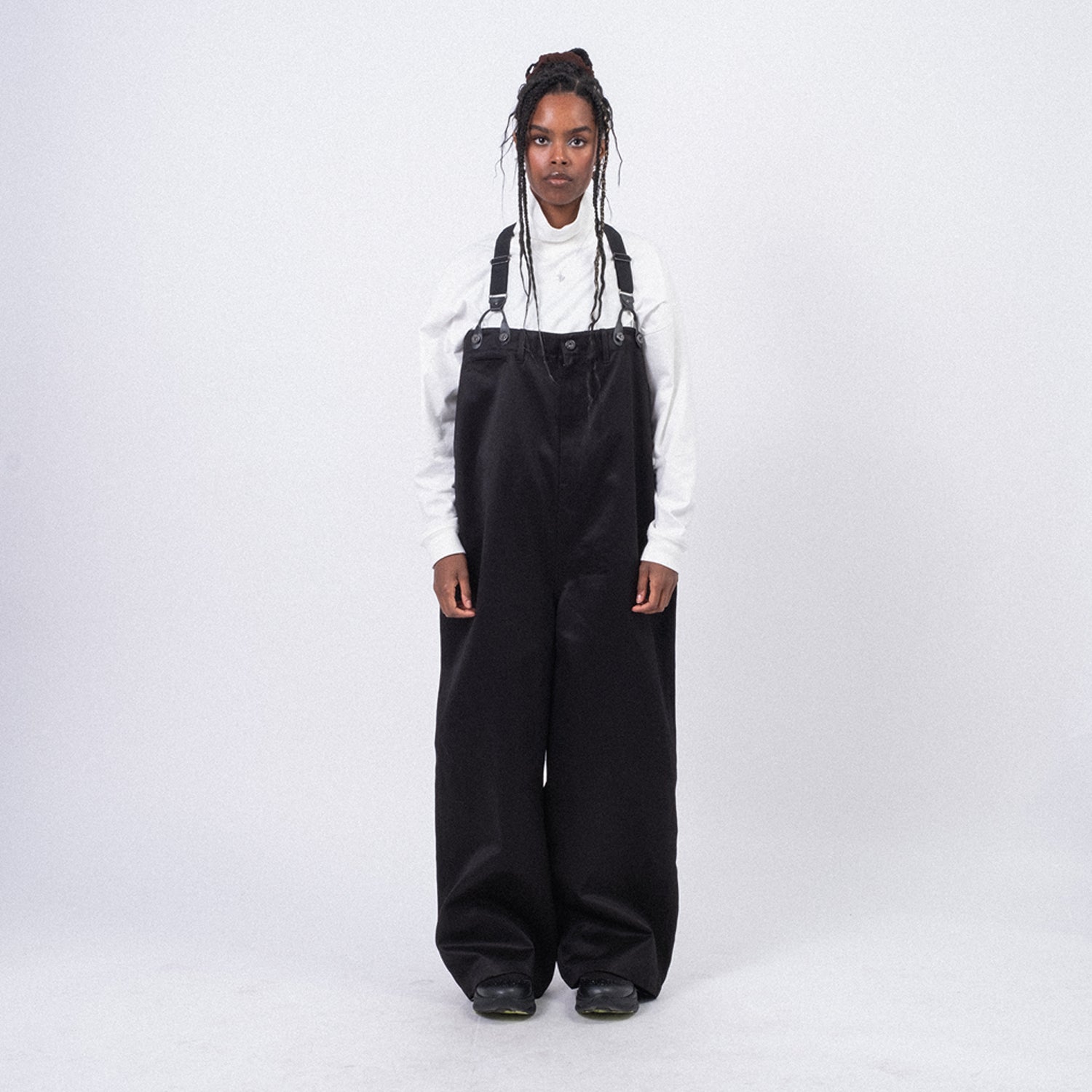 [RHODOLIRION] PS1012 SUSPENDER PANTS _ B-BLACK