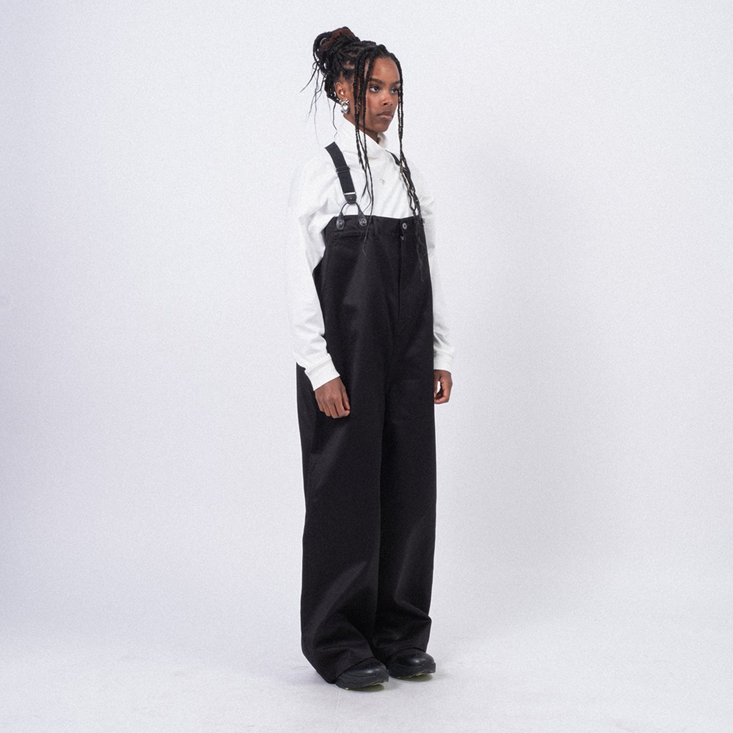 定価4.4万 新品 RHODOLIRION Suspender Pants RHODOLIRION] PS1012 SUSPENDER PANTS _ B-BLACK