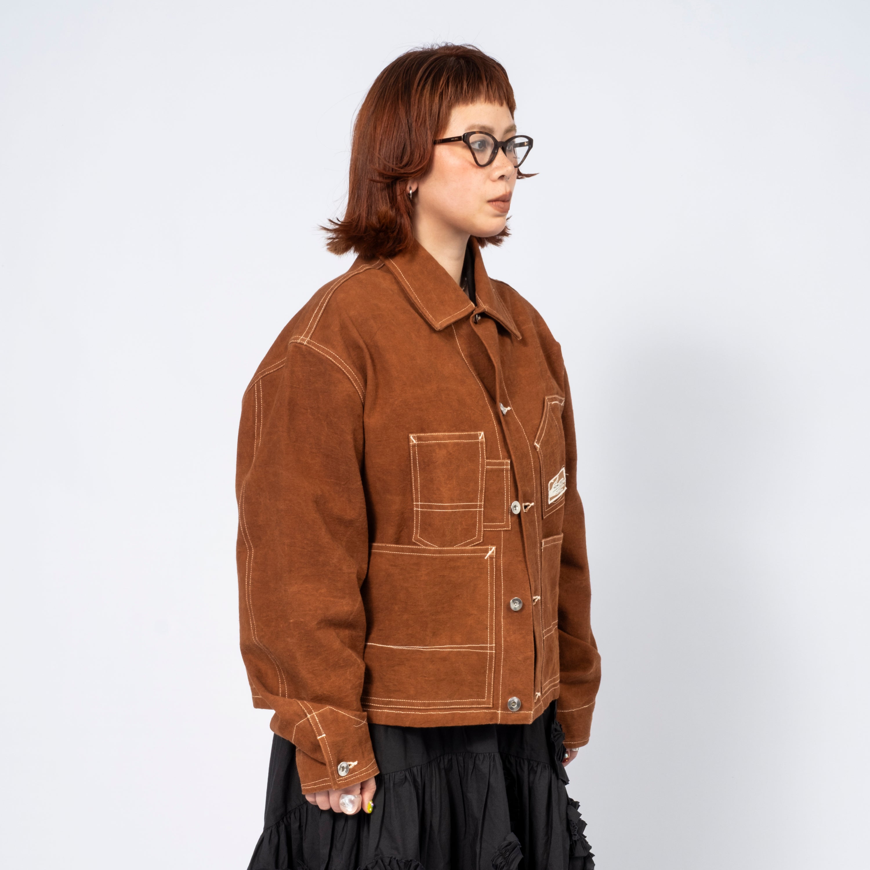 [STORY MFG] STATION JACKET _ BROWN WONKY-WEAR