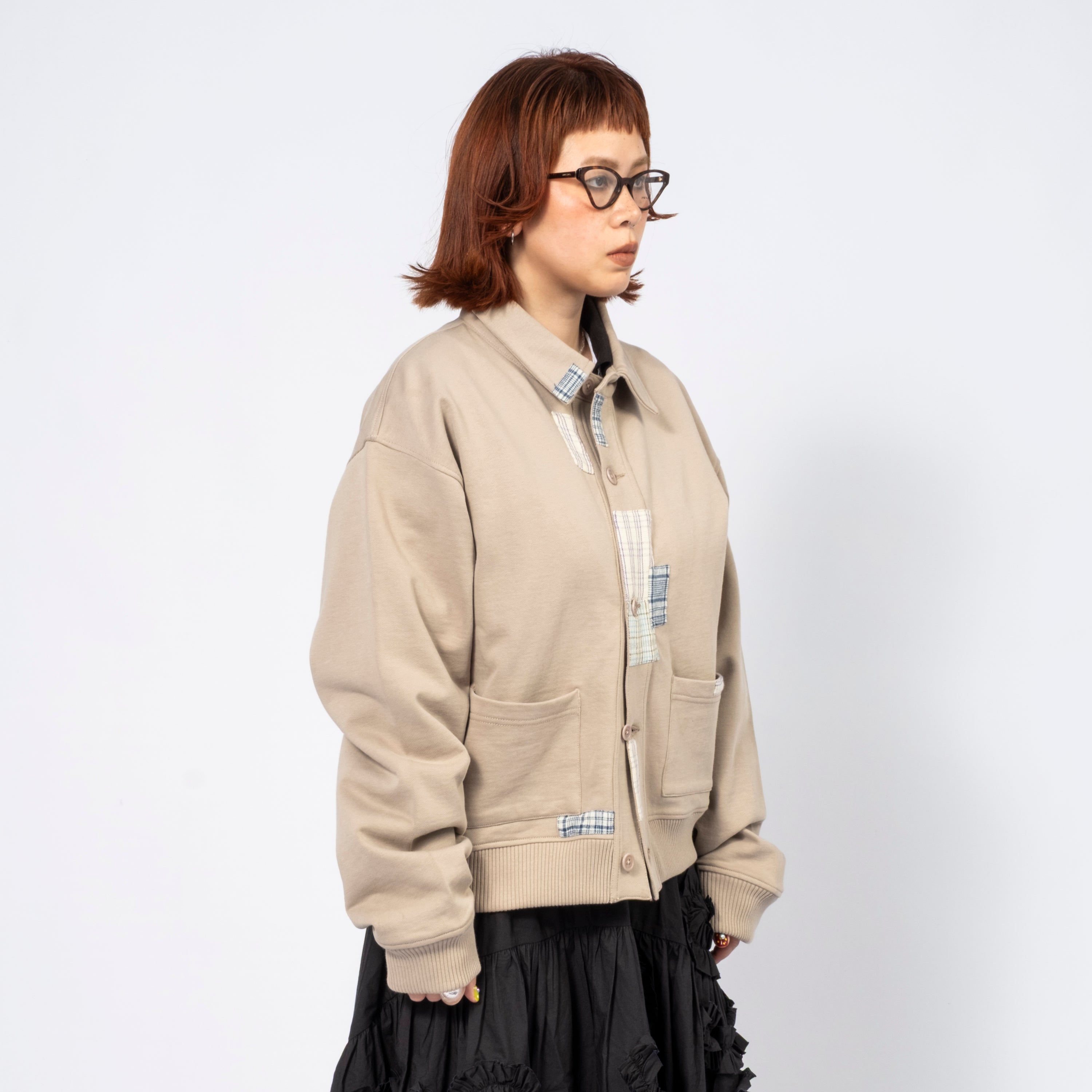 [STORY MFG] WALKING CARDIGAN _ GREY PICNIC