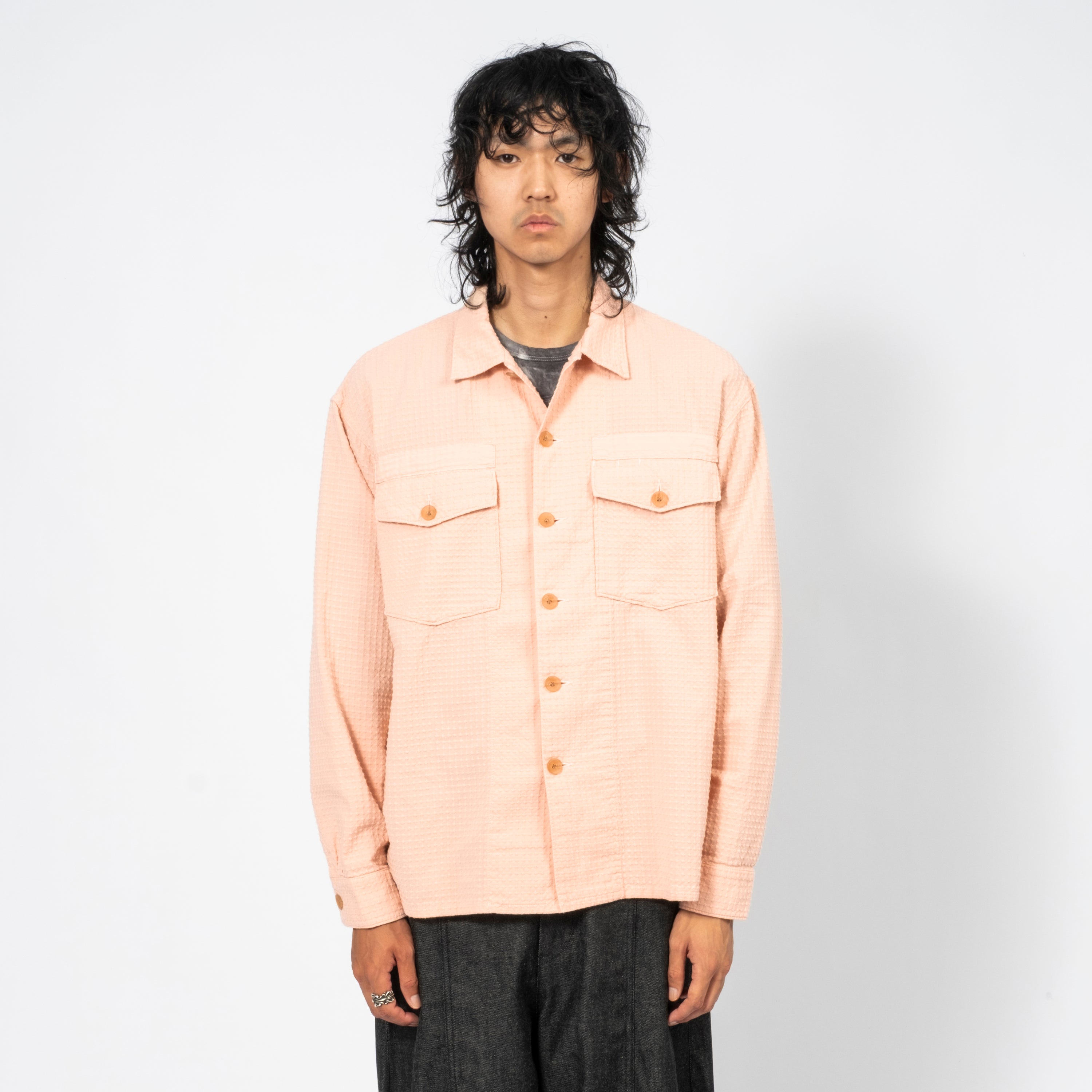 [INNAT] UTILITY SHIRT _ PINK