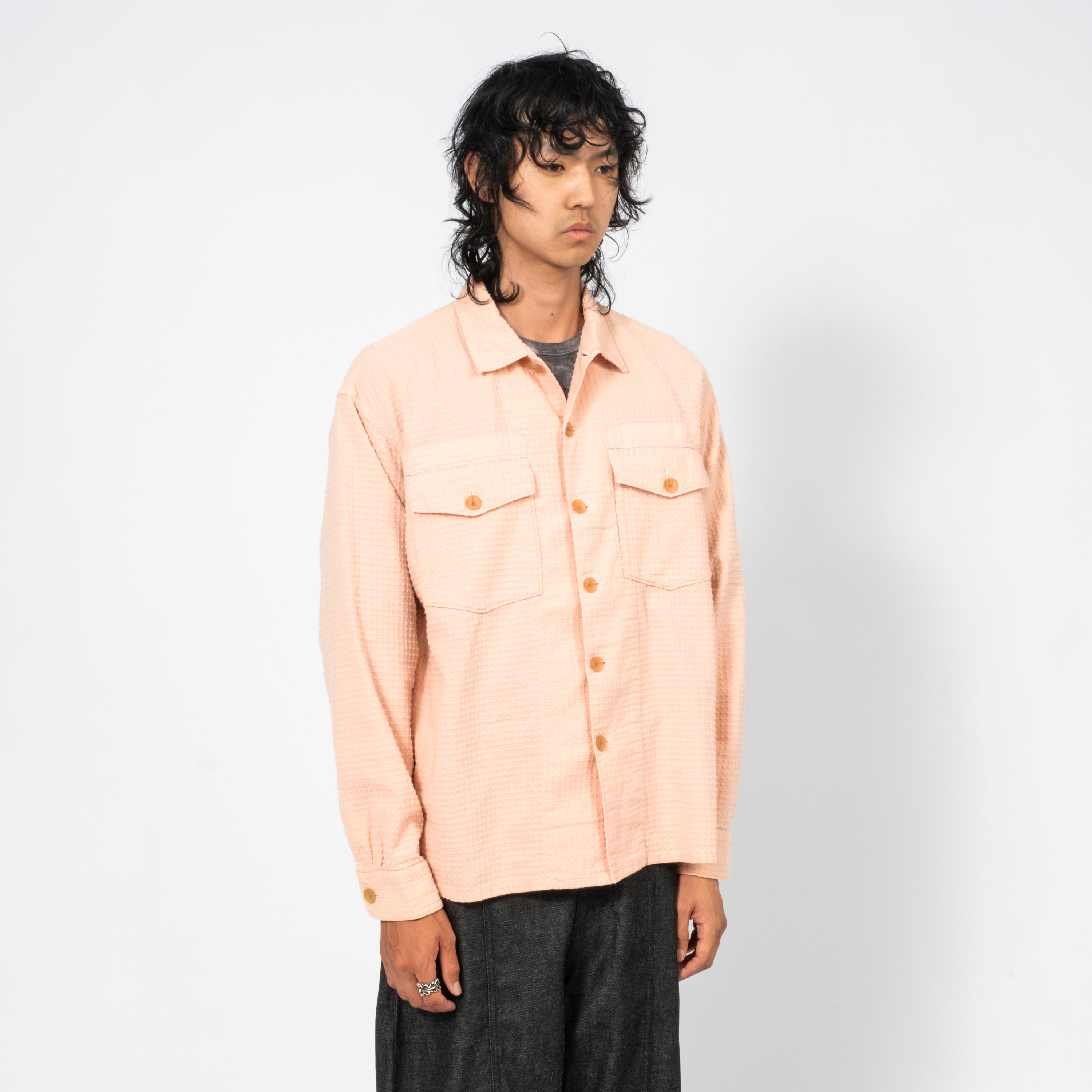 [INNAT] UTILITY SHIRT _ PINK