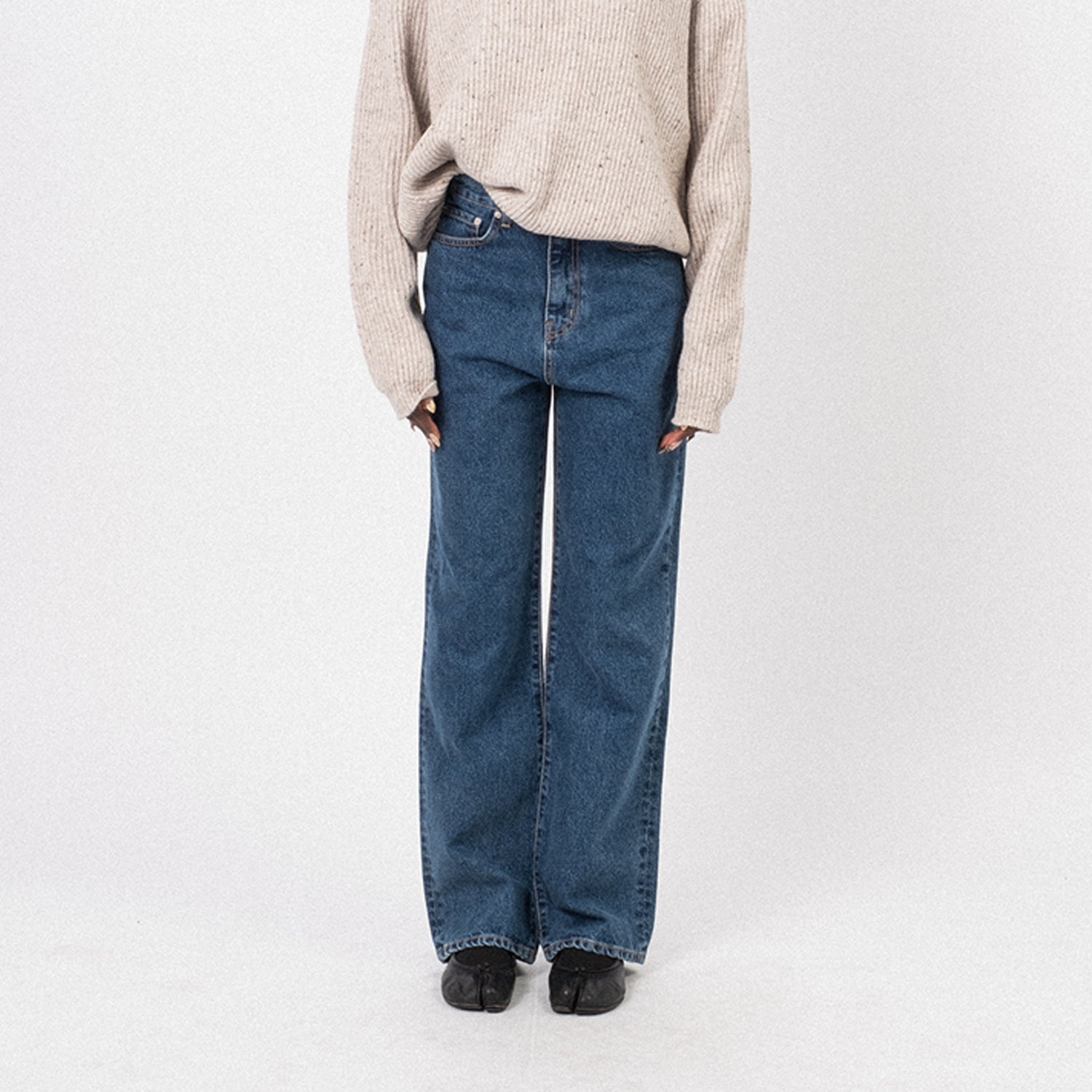 [DUNST] 90S WIDE LEG NEW JEANS _ MID BLUE