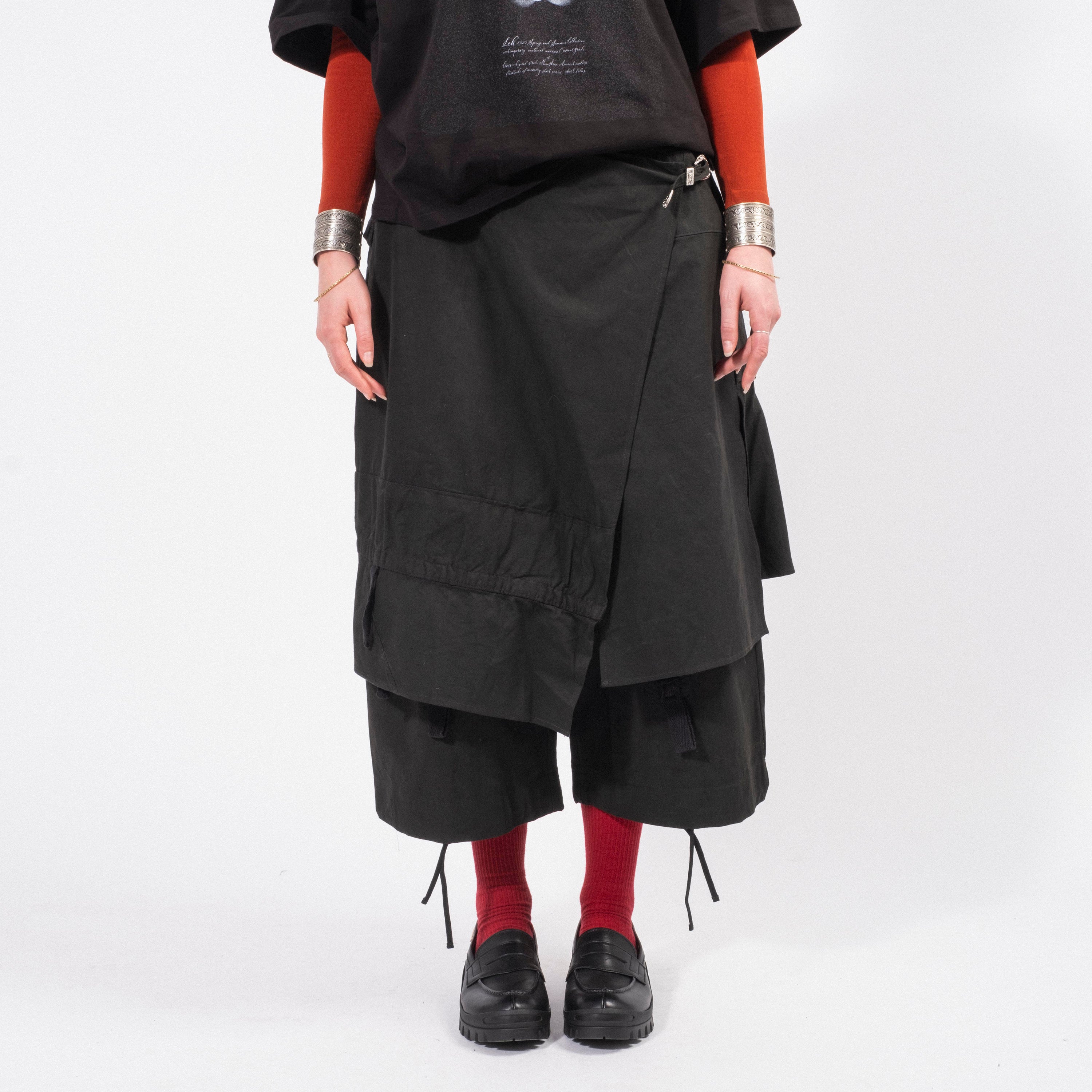 [LEH] 1066 MILITARY EASY PANTS _ BLACK