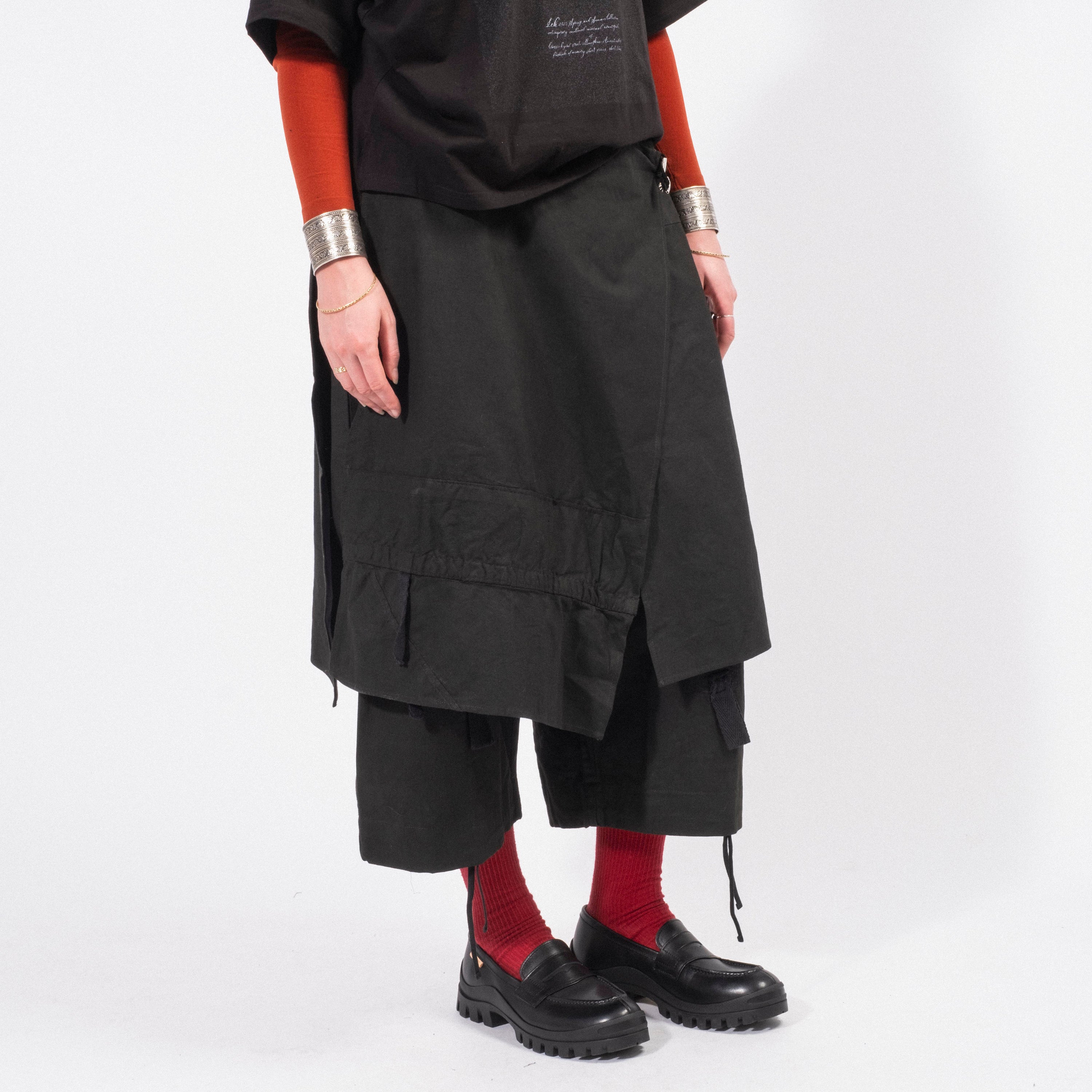 [LEH] 1066 MILITARY EASY PANTS _ BLACK