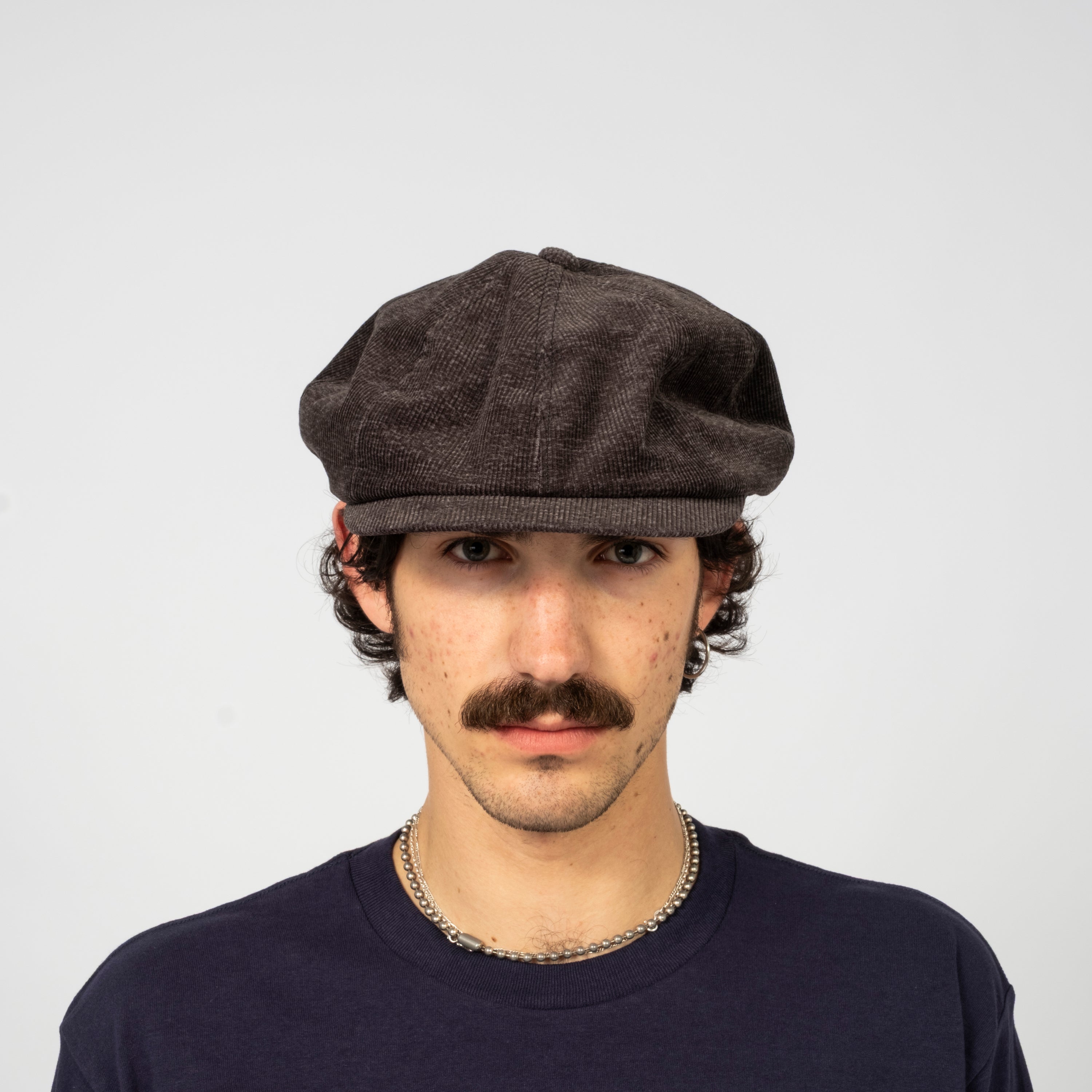 [T.T] LOT.006 NEWSBOY CAP _ MELANGE CHARCOAL